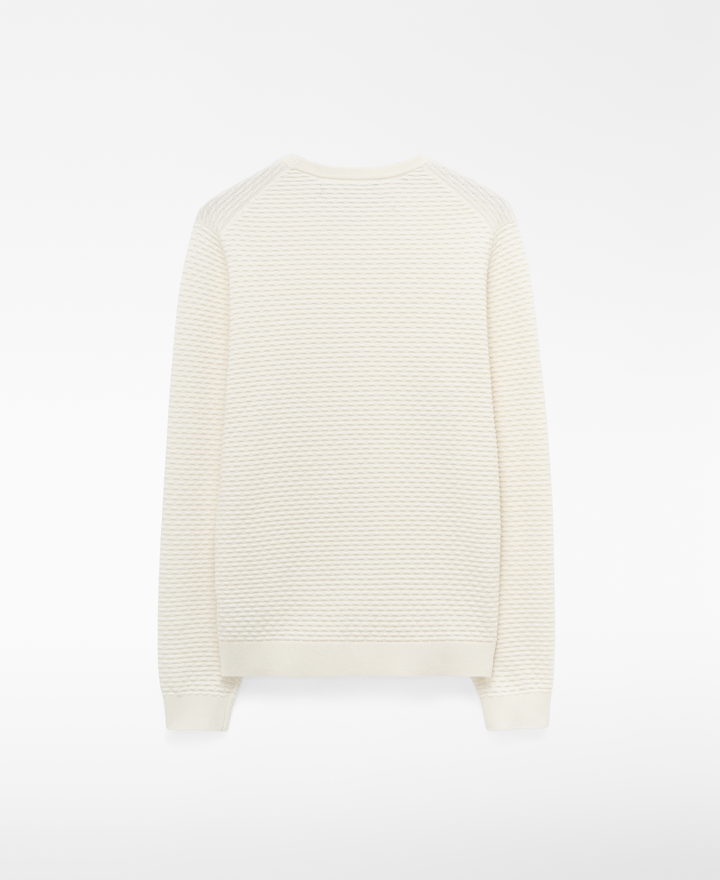 Organic cotton structured knit sweater image number 7