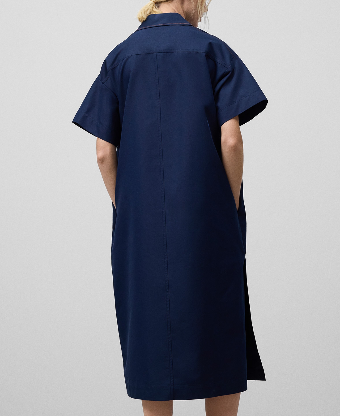 Straight shirt dress woman image number 2
