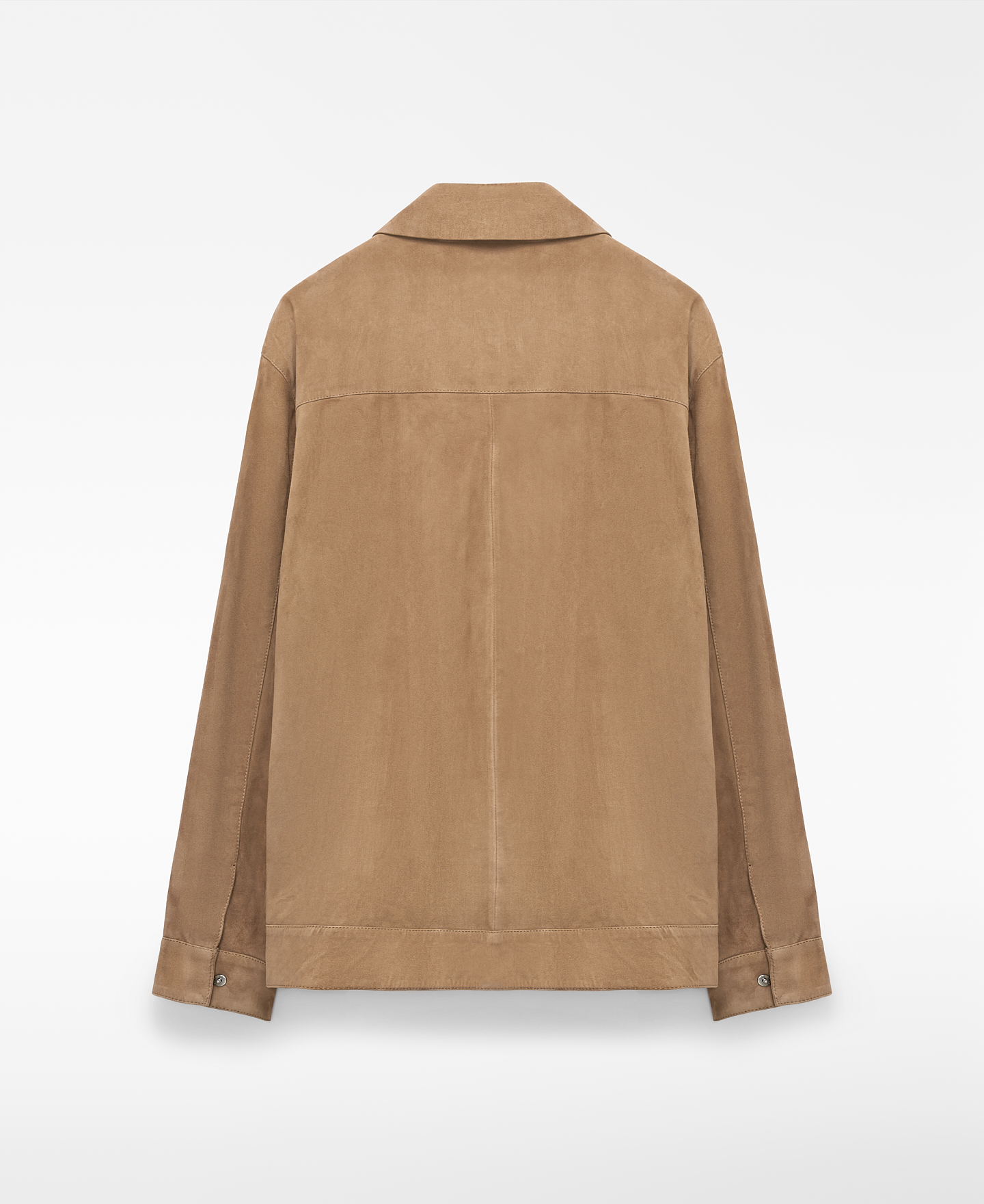 Spread collar suede jacket image number 5