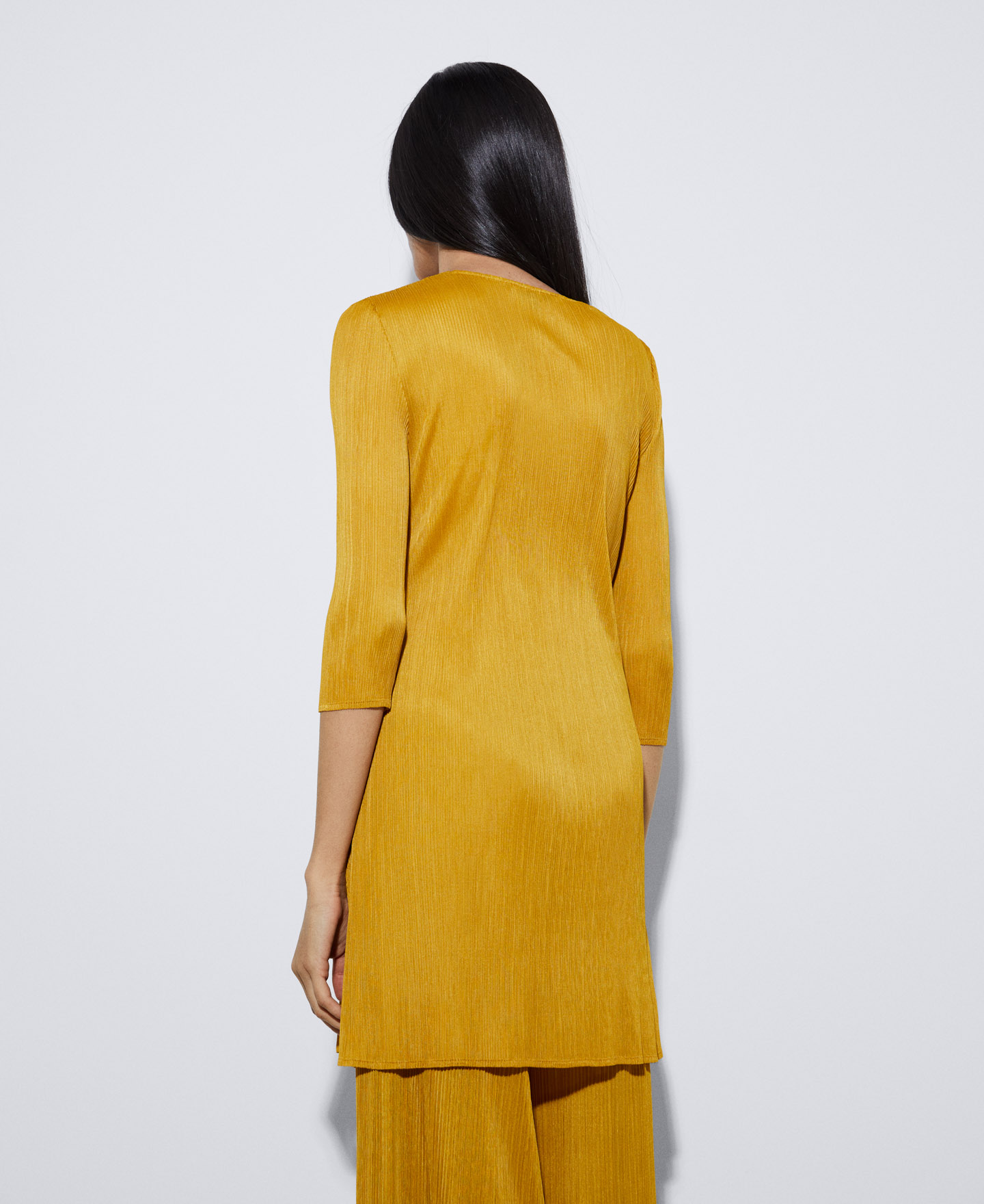 Recycled polyester crinkle blouse image number 2