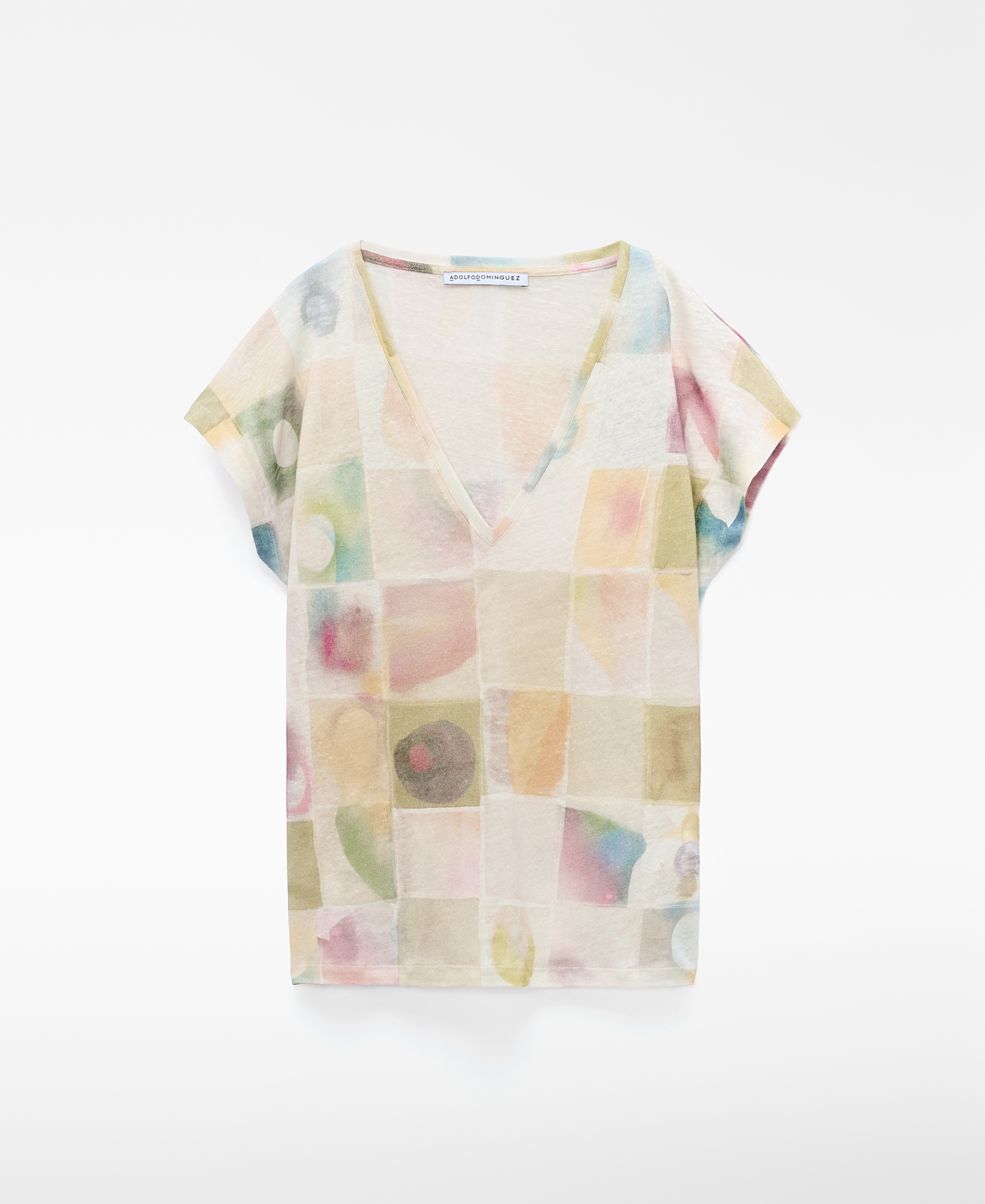 T-shirt imprim&eacute; en lin europ&eacute;en image number 0