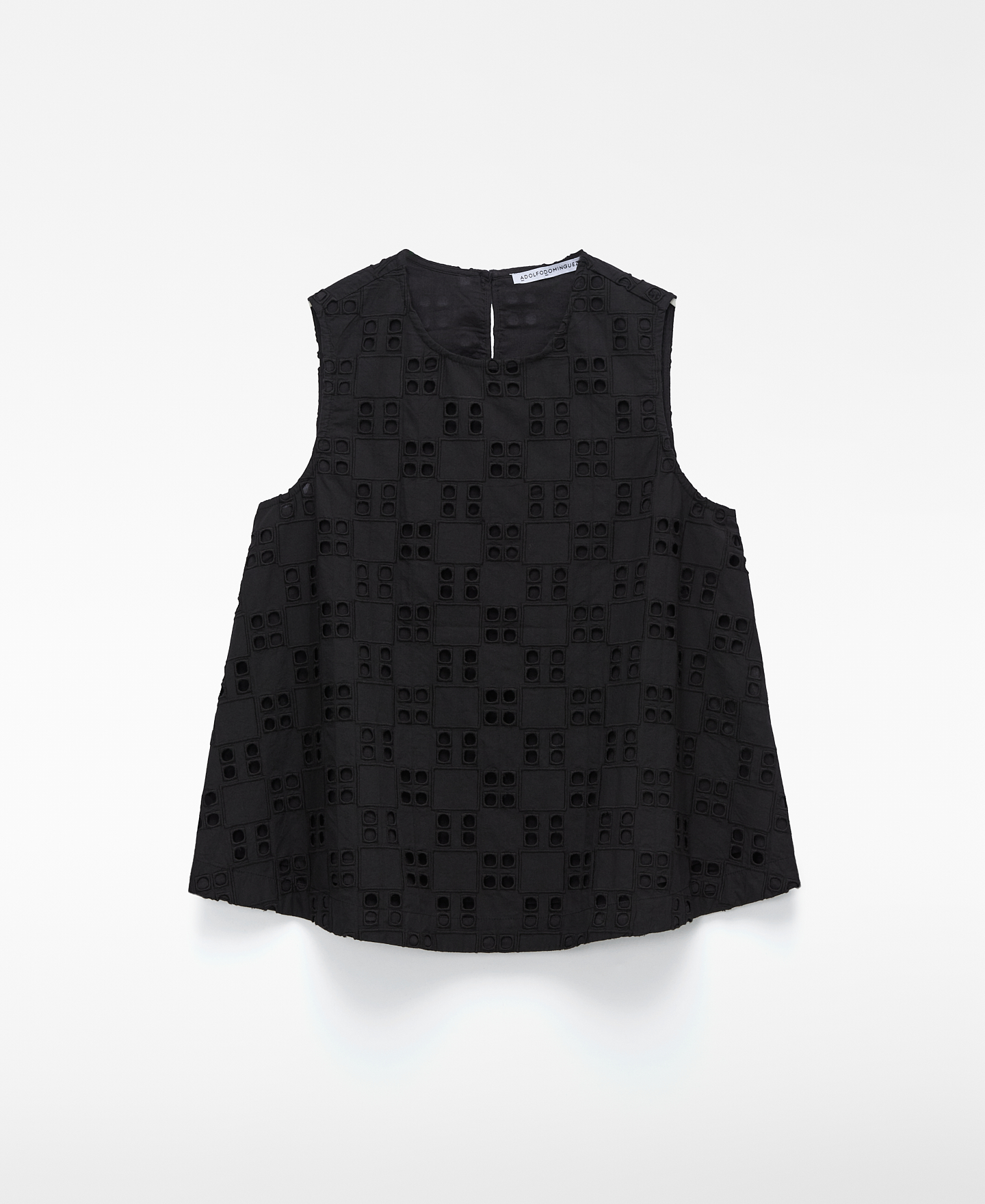 Poplin top with English embroidery image number 4