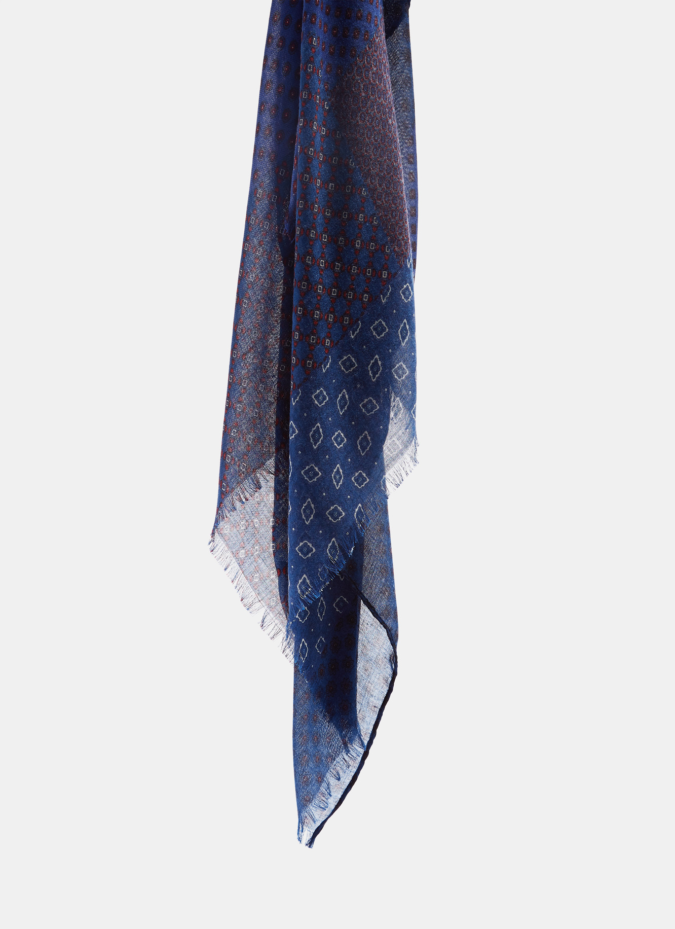 Foulard con print patchwork image number 1