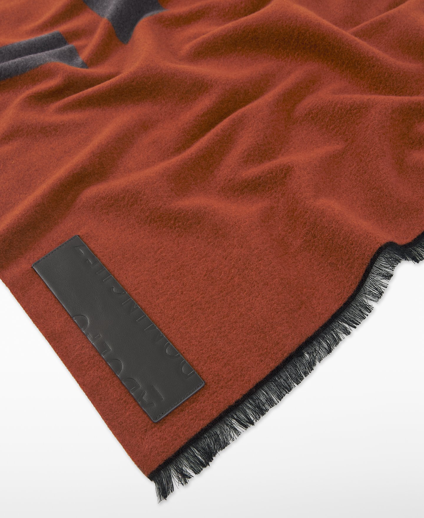 Bufanda bicolor maxi logo jacquard mujer image number 2