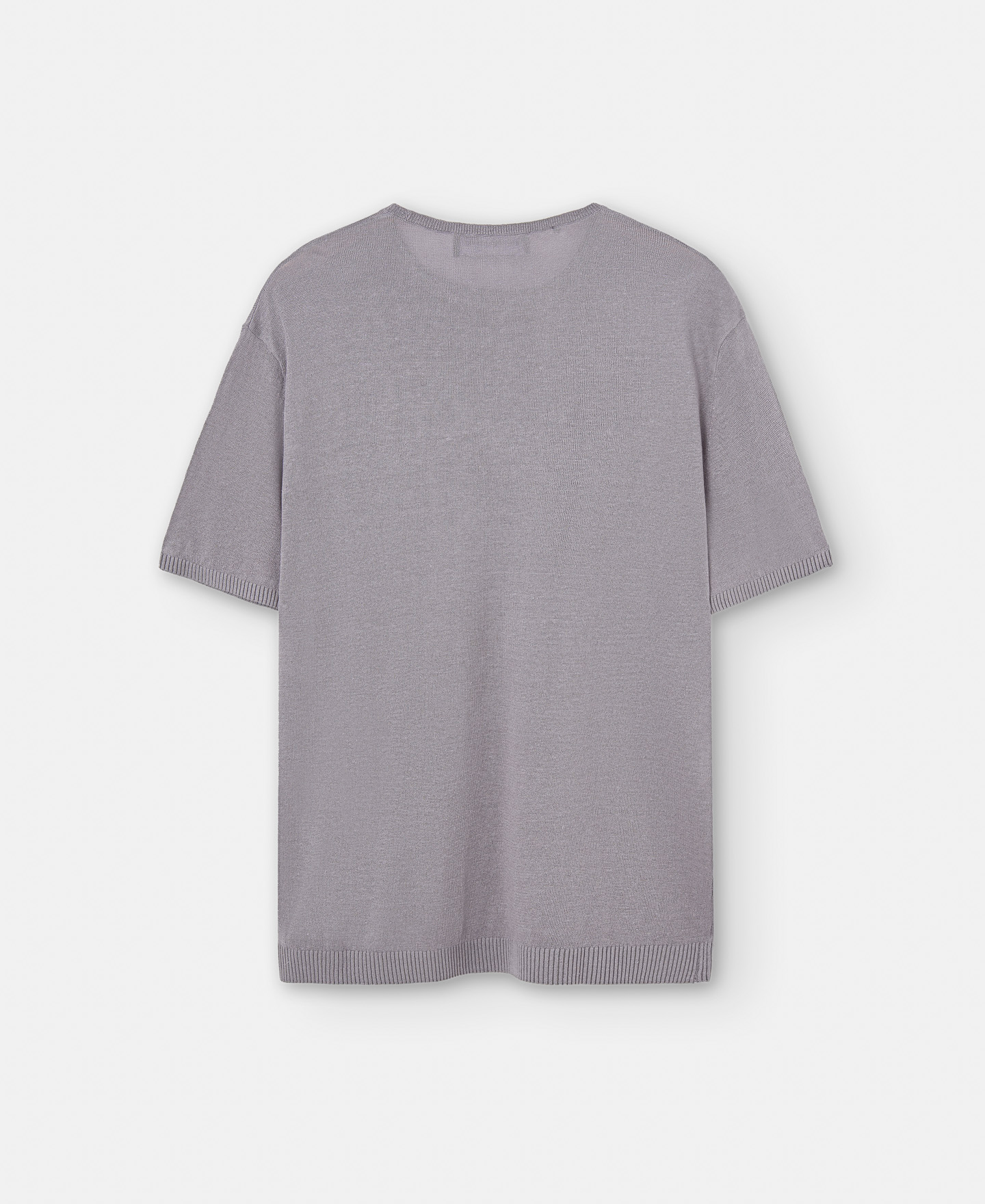 Linen knitted crew neck t-shirt image number 5