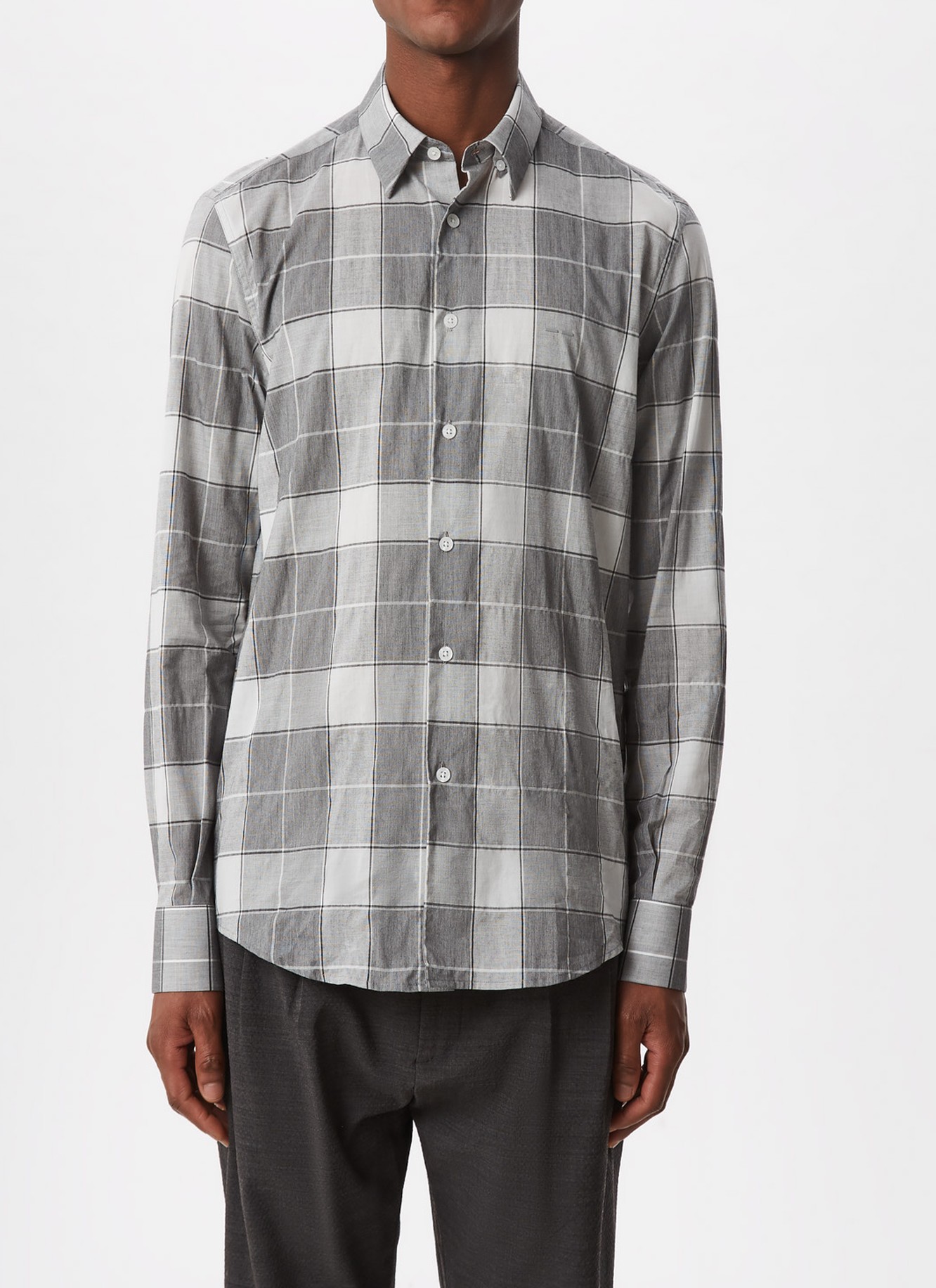 Checked shirt with logo image number 4
