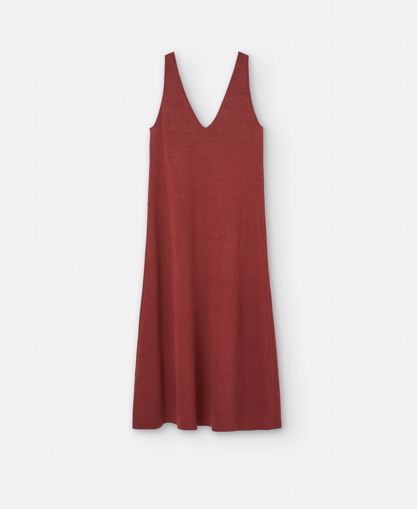 V-neck dress in linen image number 5