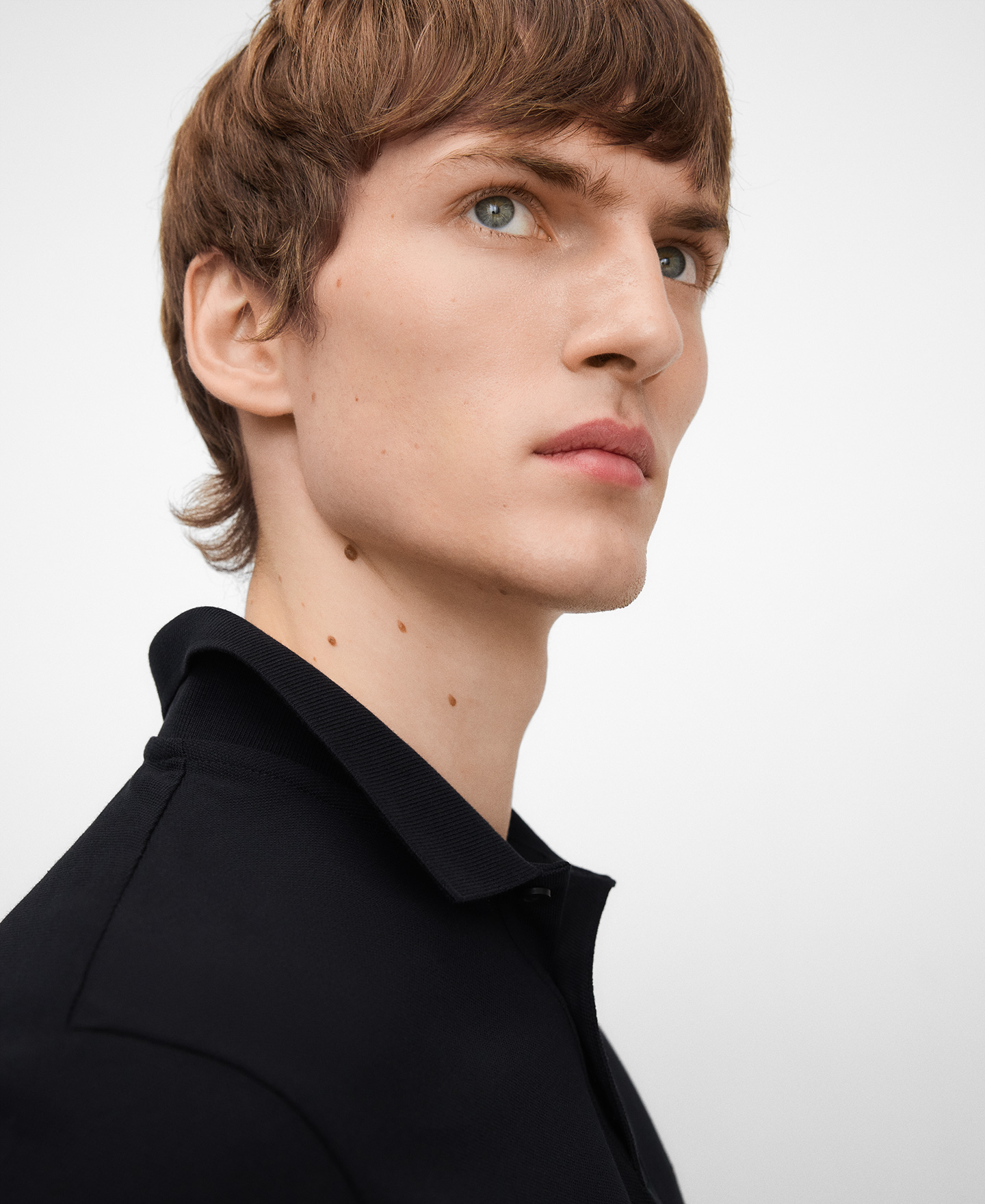 Organic cotton piqué polo shirt man image number 3