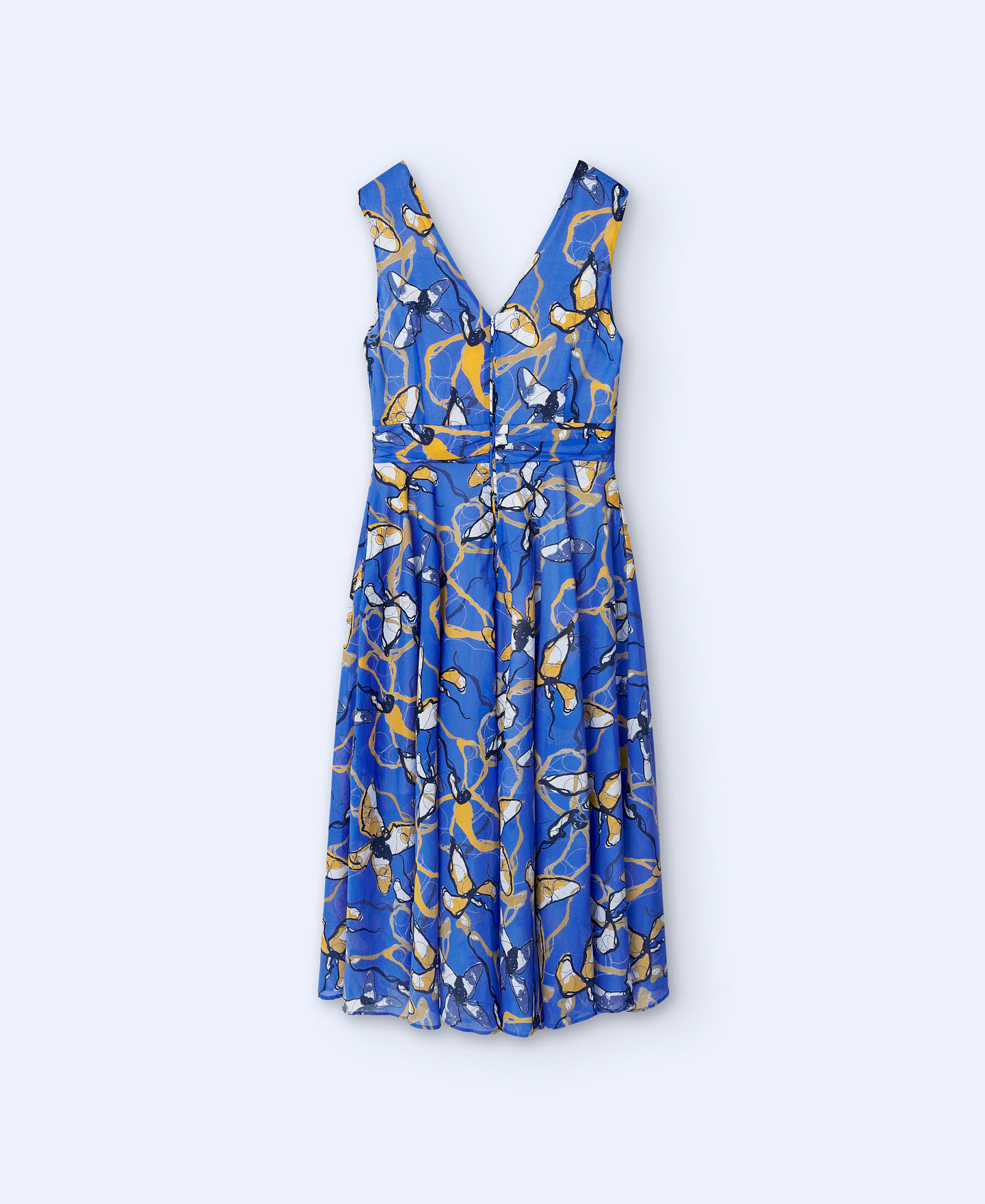 Cotton voile fitted dress image number 5