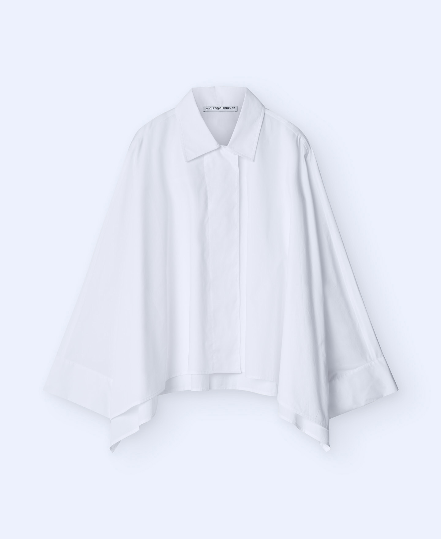 Oversize Japanese sleeve cotton shirt image number 4