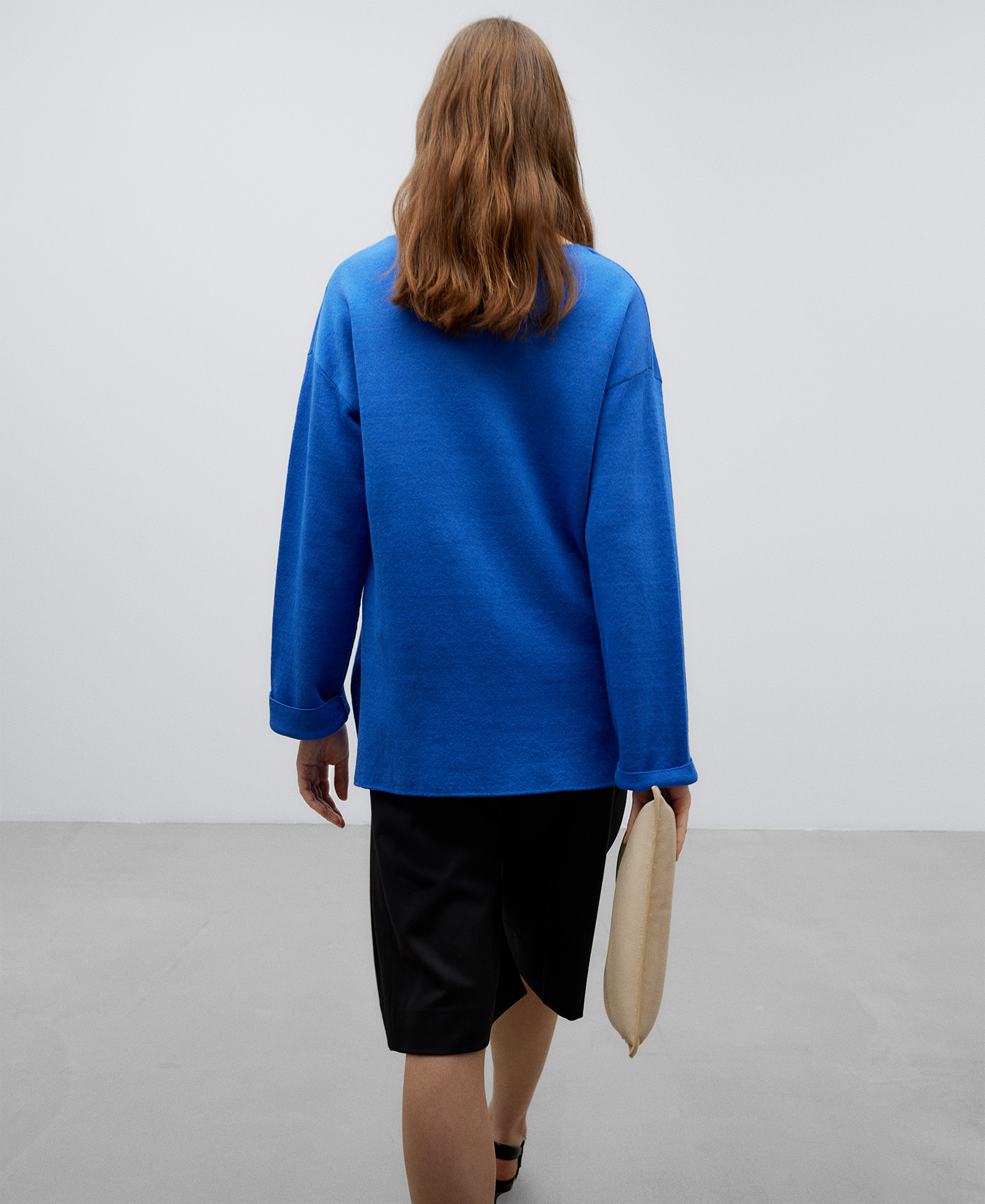 Jersey punto doble frontura mujer image number 2