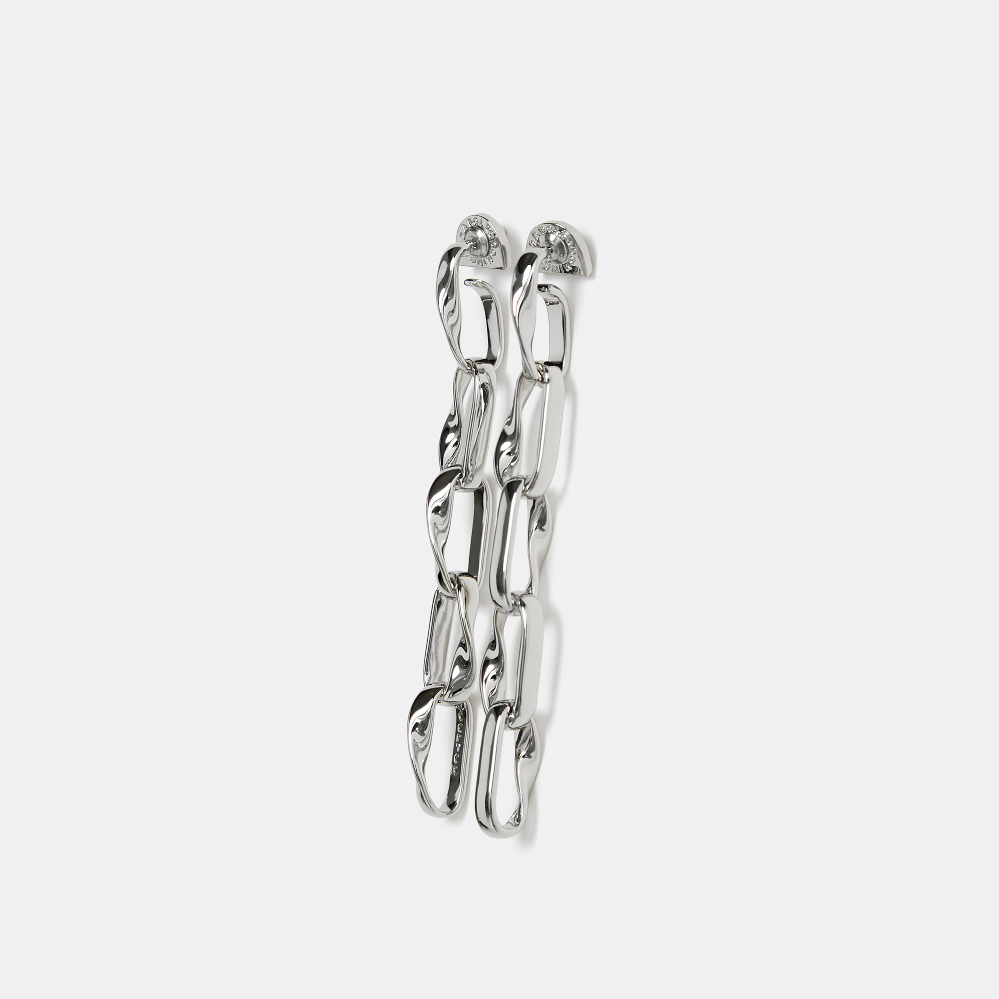 Pendientes largos eslabones imperfectos image number 2