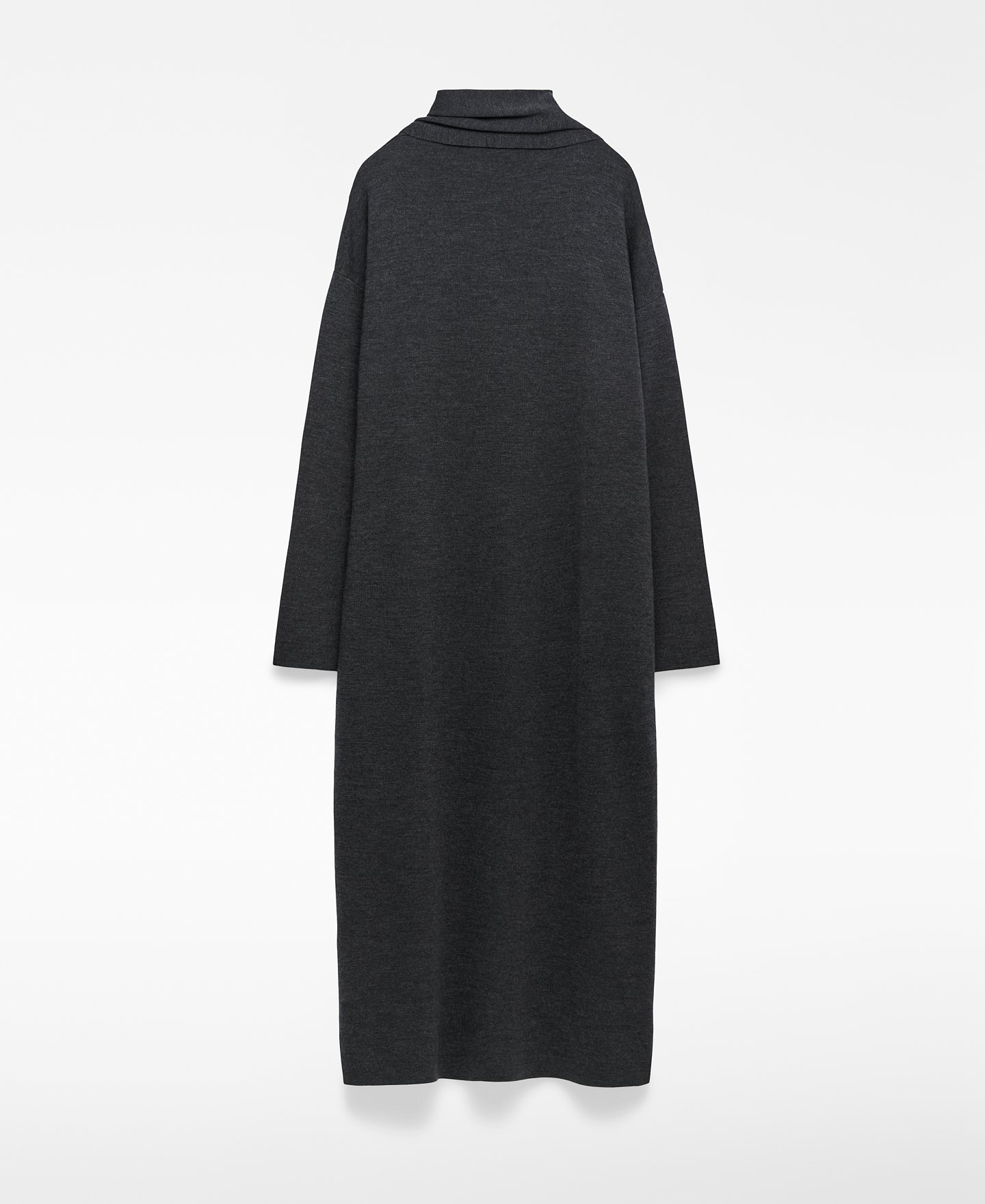 Vestido midi cuello bufanda mujer image number 5