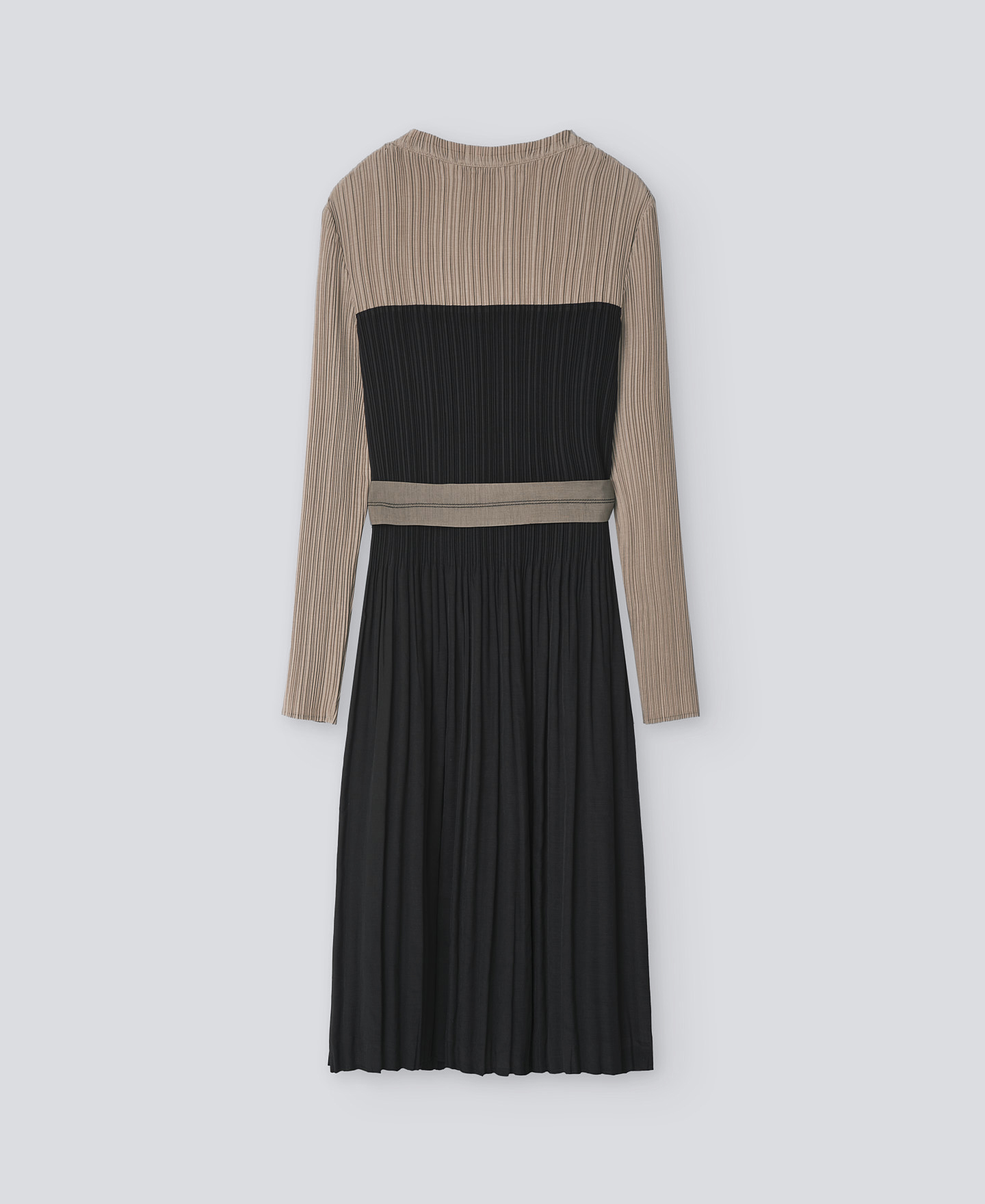 Recycled polyester crinkle dress woman image number 5