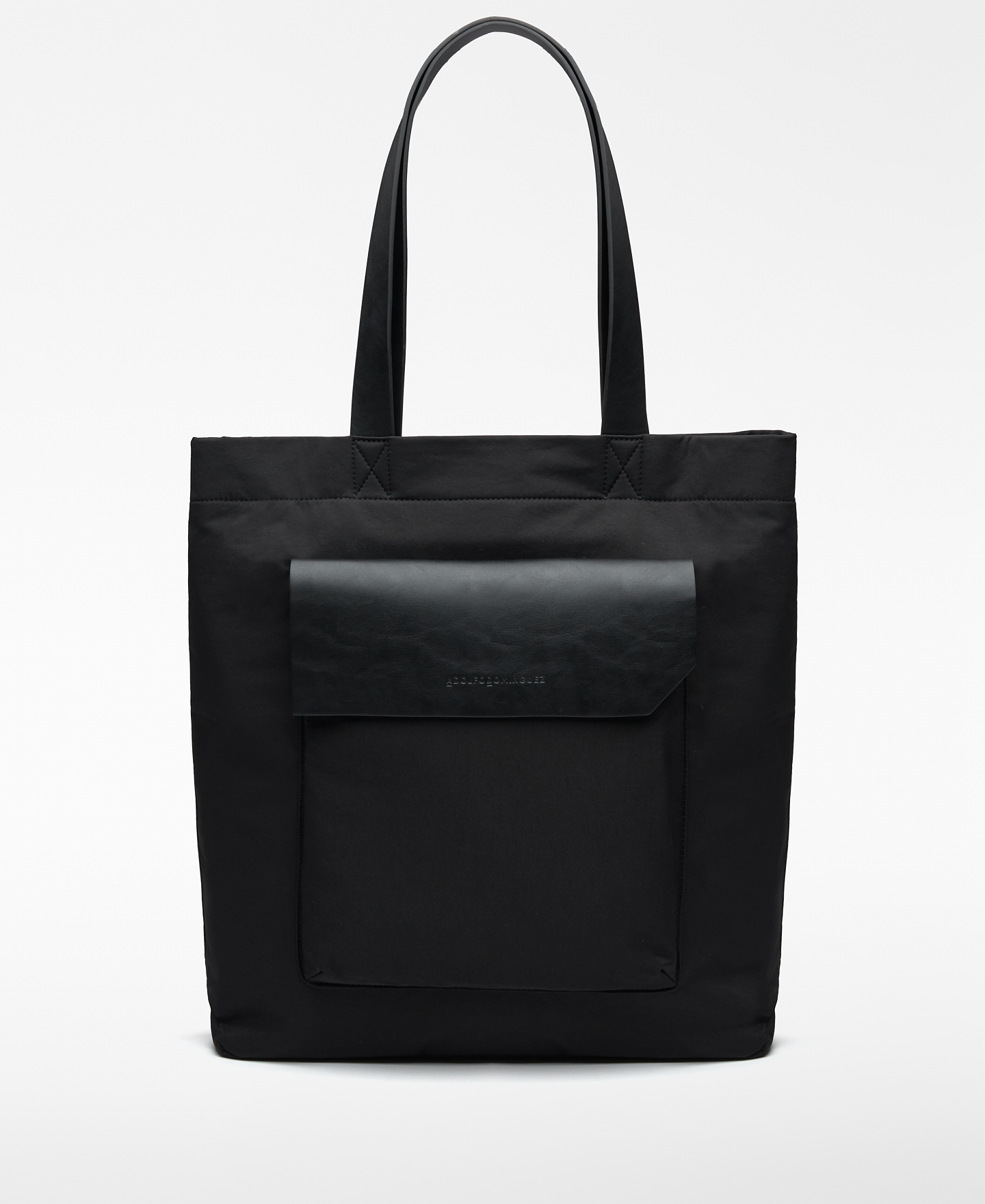 Nylon shopper with flap pocket image number 0