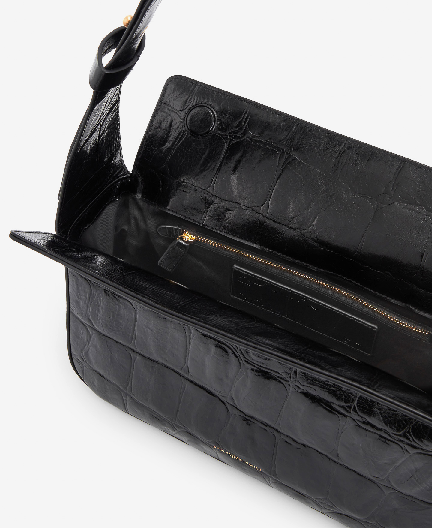 Leather baguette bag image number 2