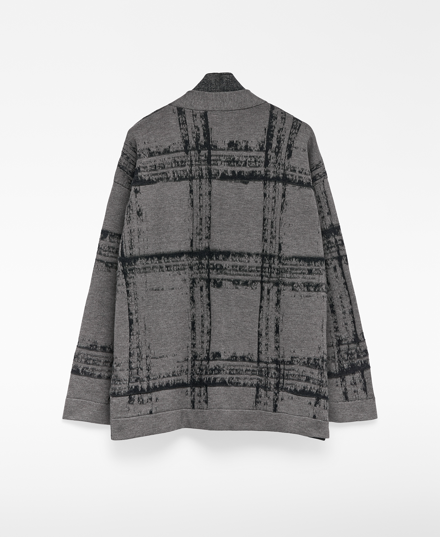 Jacquard knit kimono jacket man image number 5