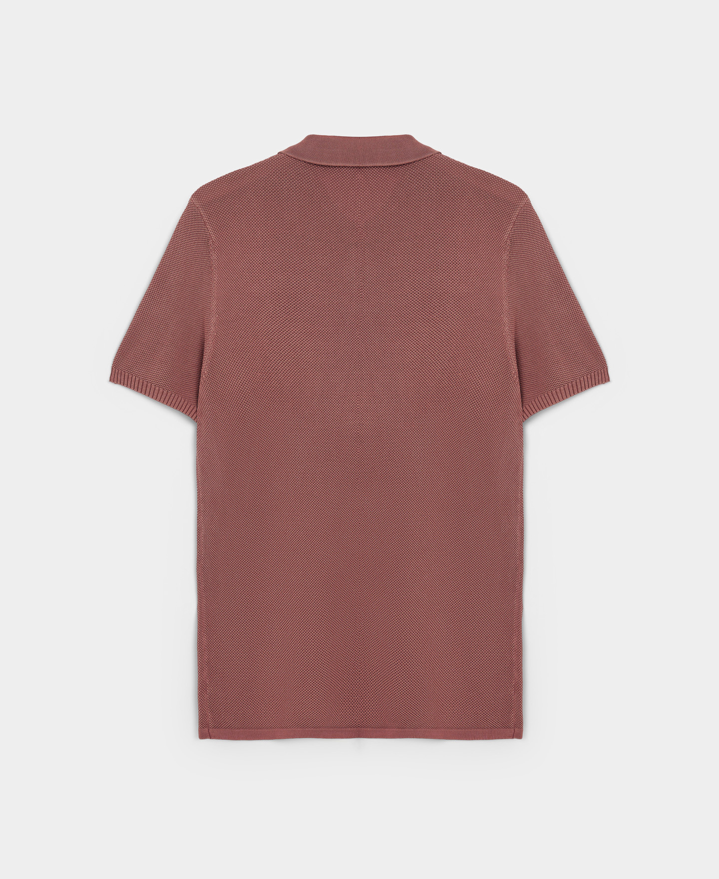 Terracotta pique shirt collar polo shirt image number 5