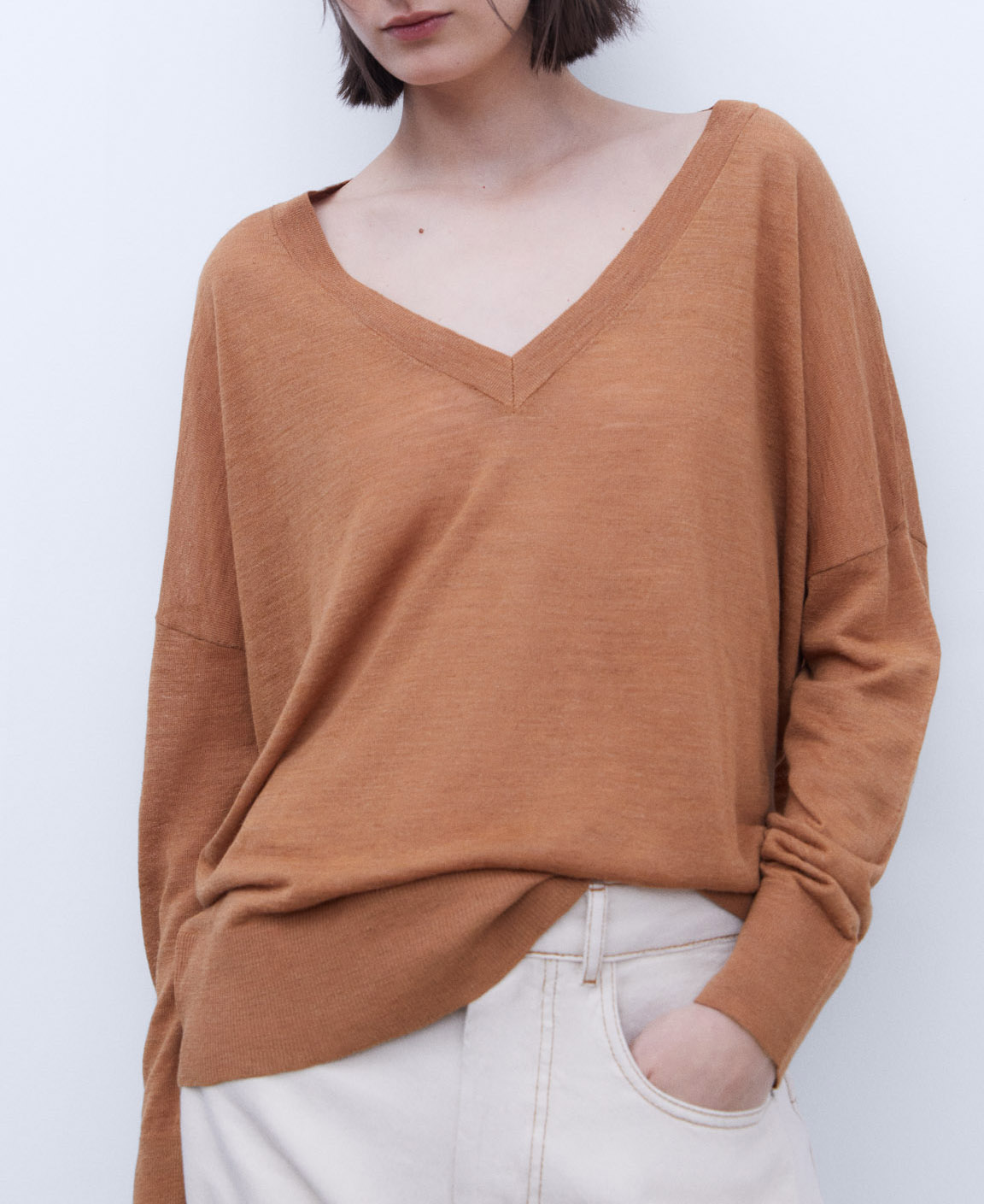 Jersey con cuello pico image number 0