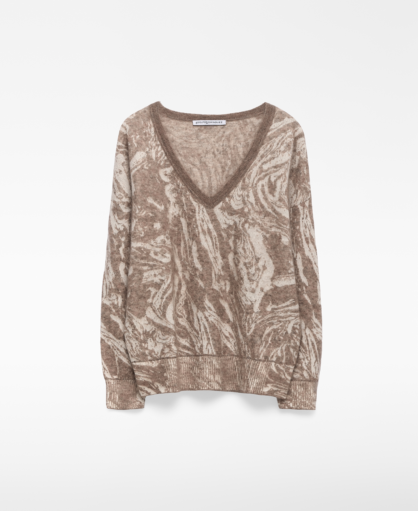 Jersey estampado punto jacquard mujer image number 4