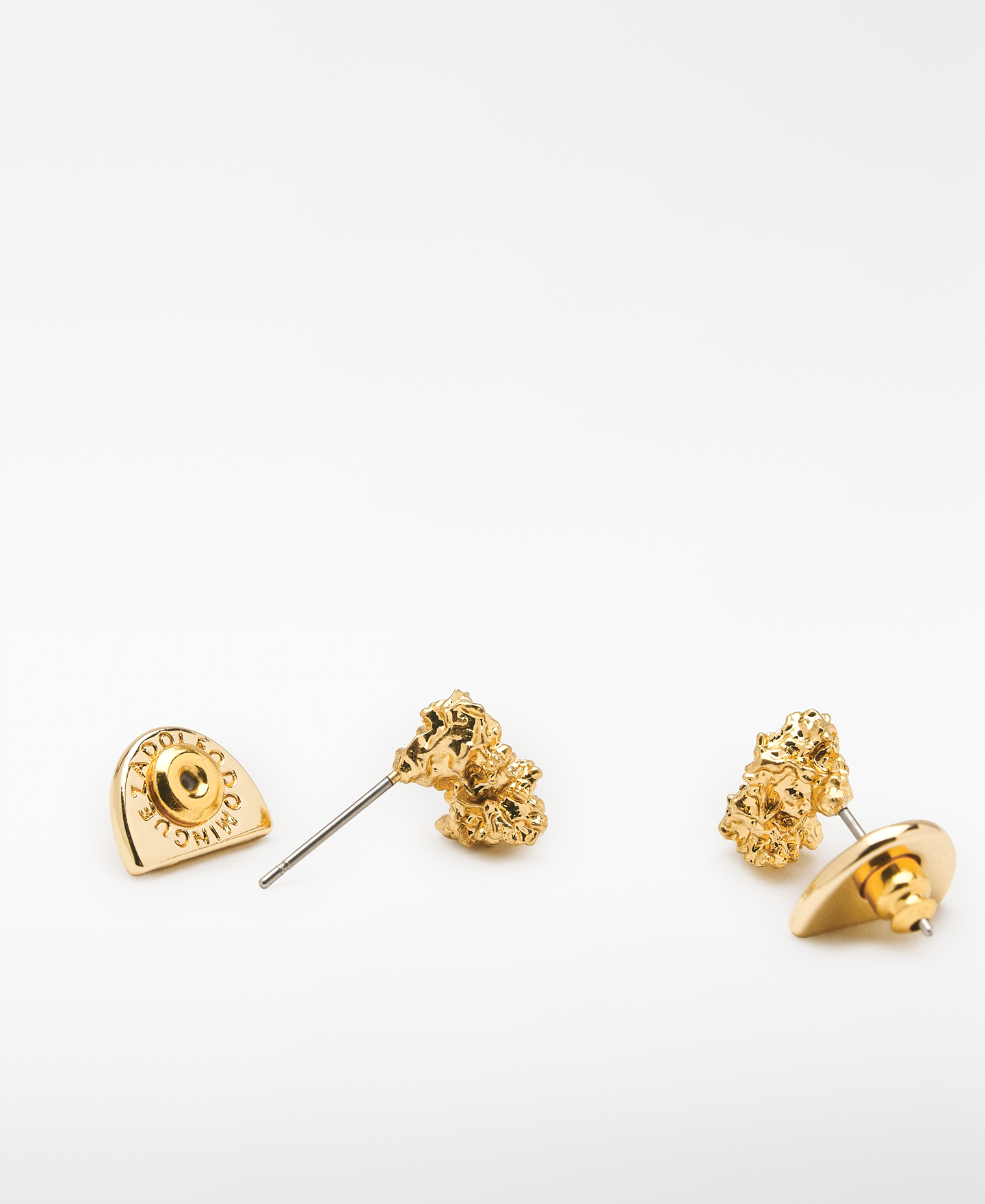 Mini pendientes textura martillada image number 2