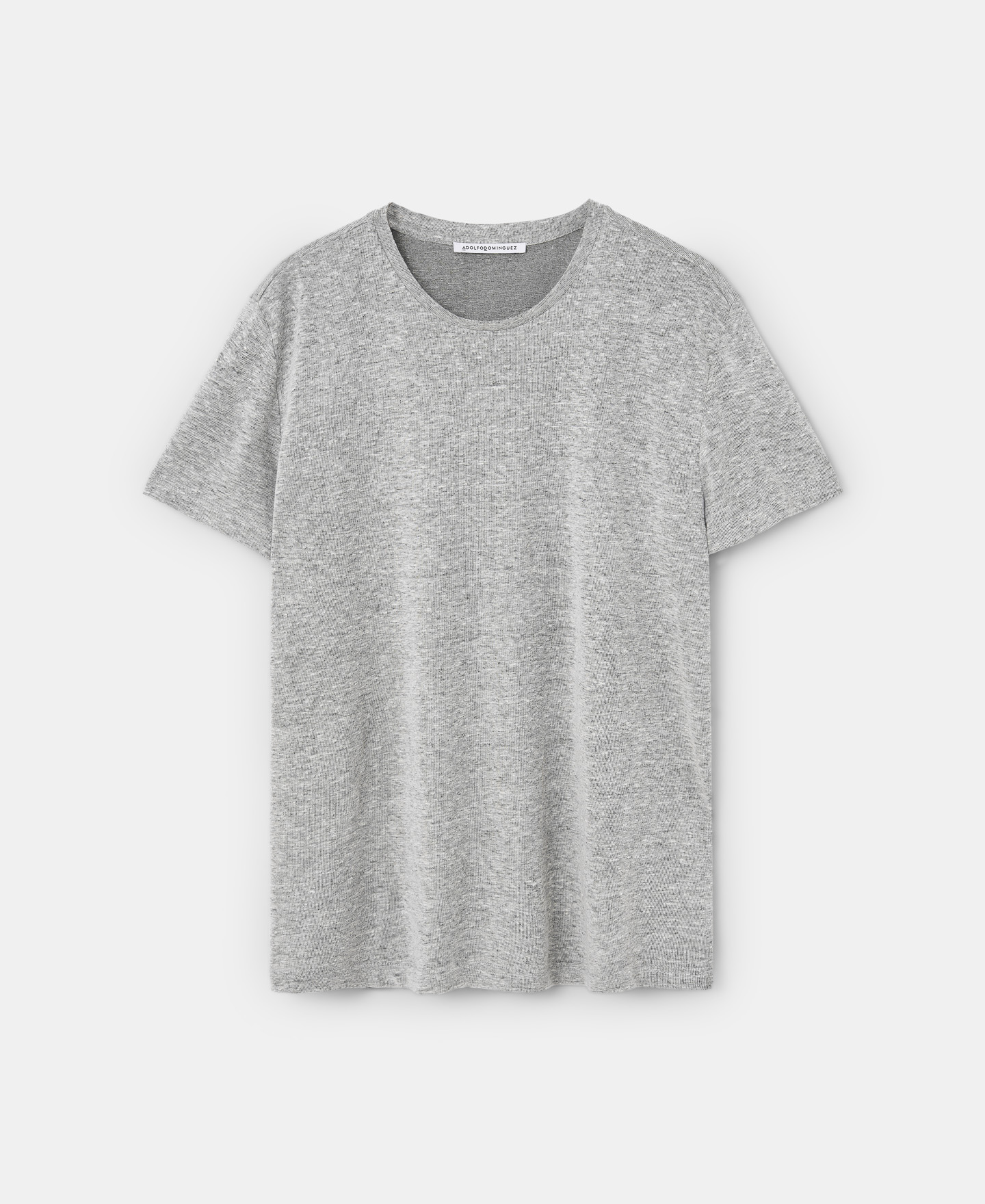 Camiseta gris en lino image number 4