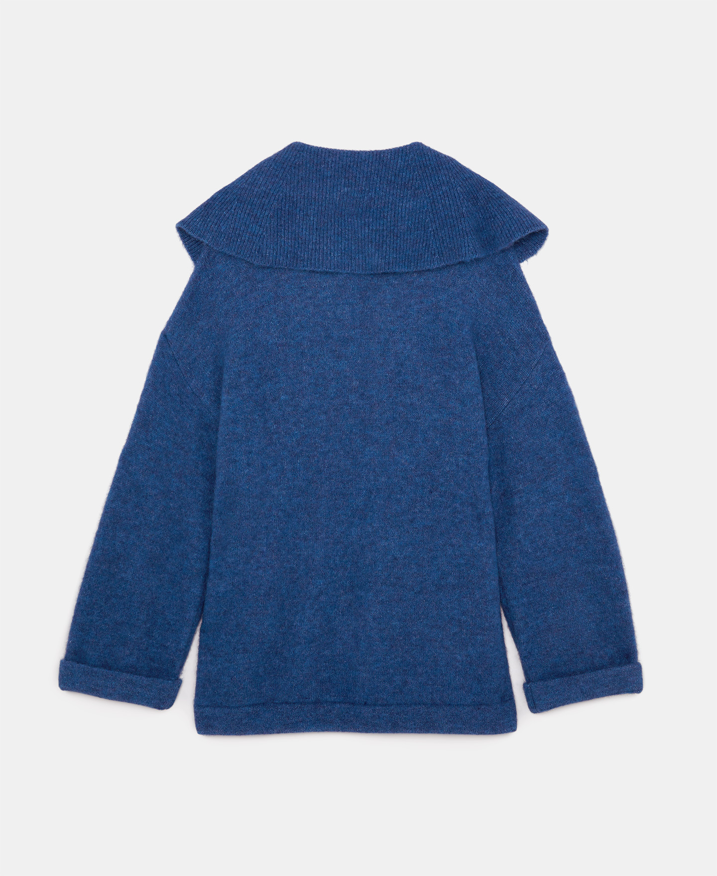 V-neck sweater in alpaca image number 5