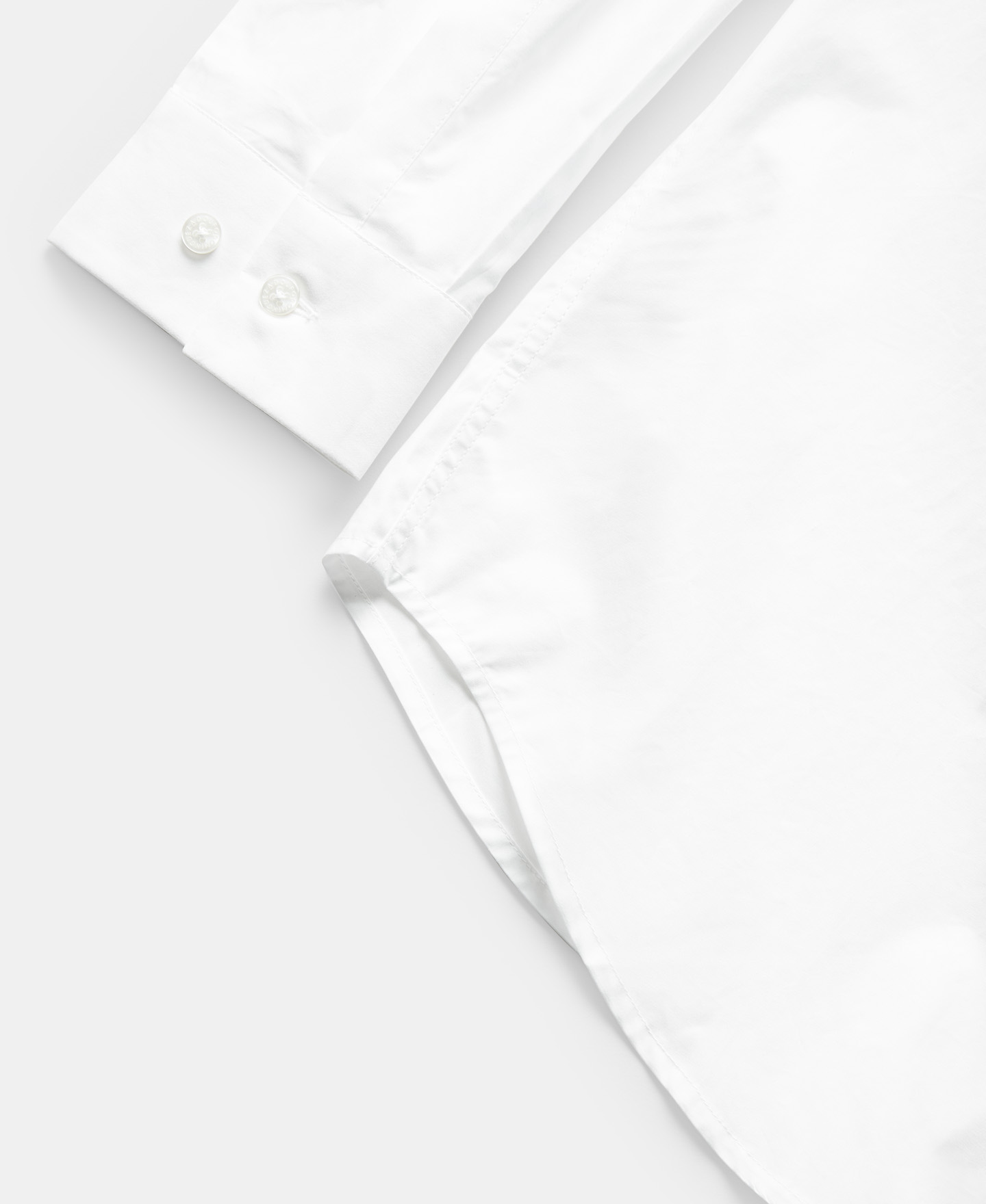 Oversized cotton mandarin collar shirt image number 6