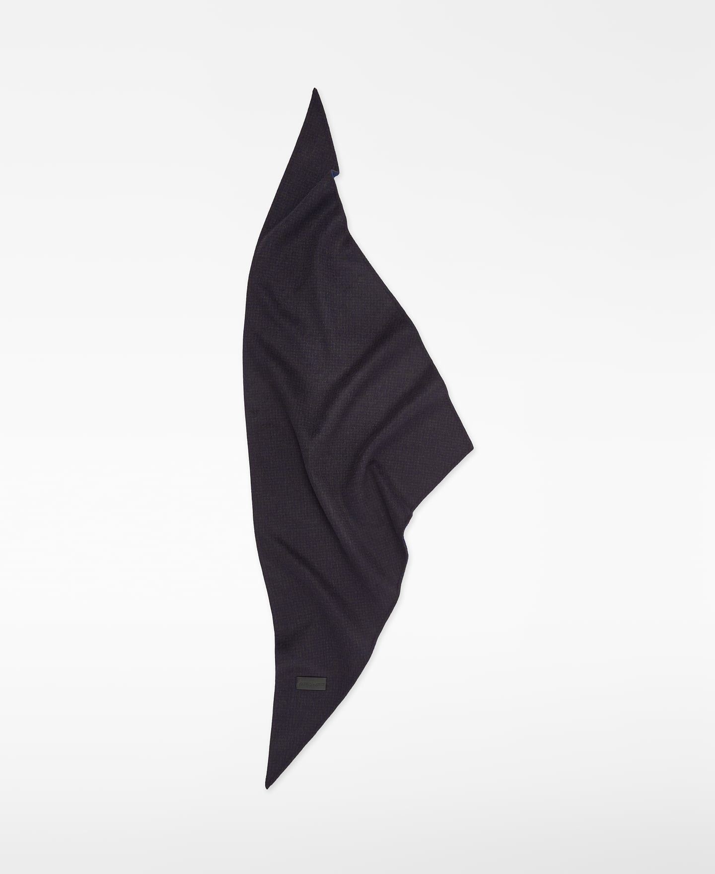 Checkered double-faced triangular scarf image number 1
