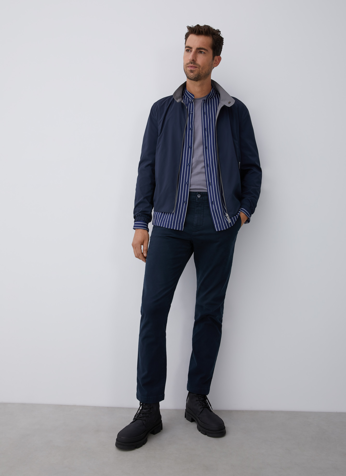 Reversible nylon jacket image number 6