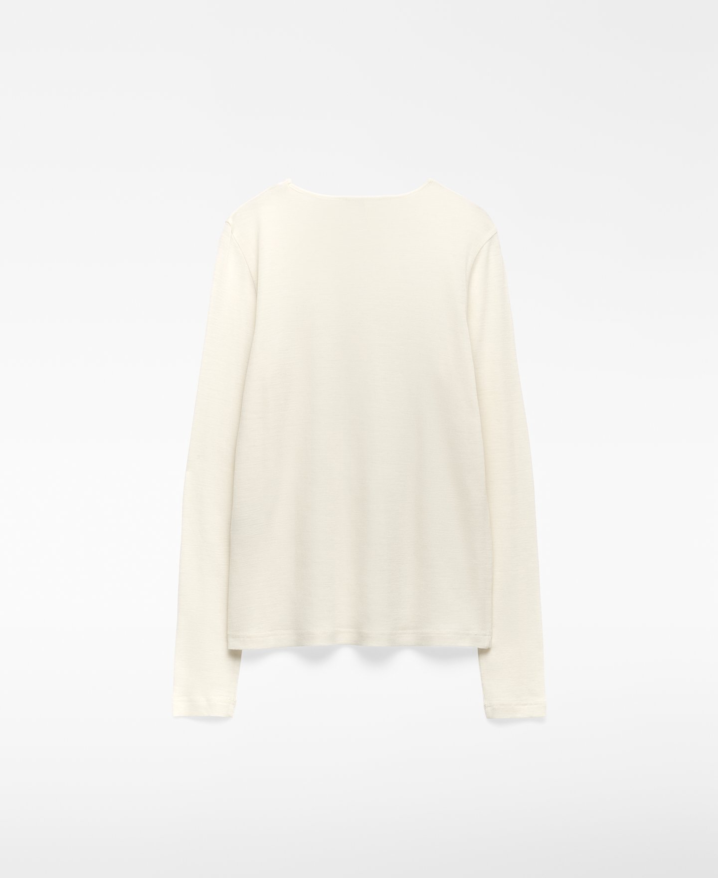 Merino wool crew collar T-shirt woman image number 1