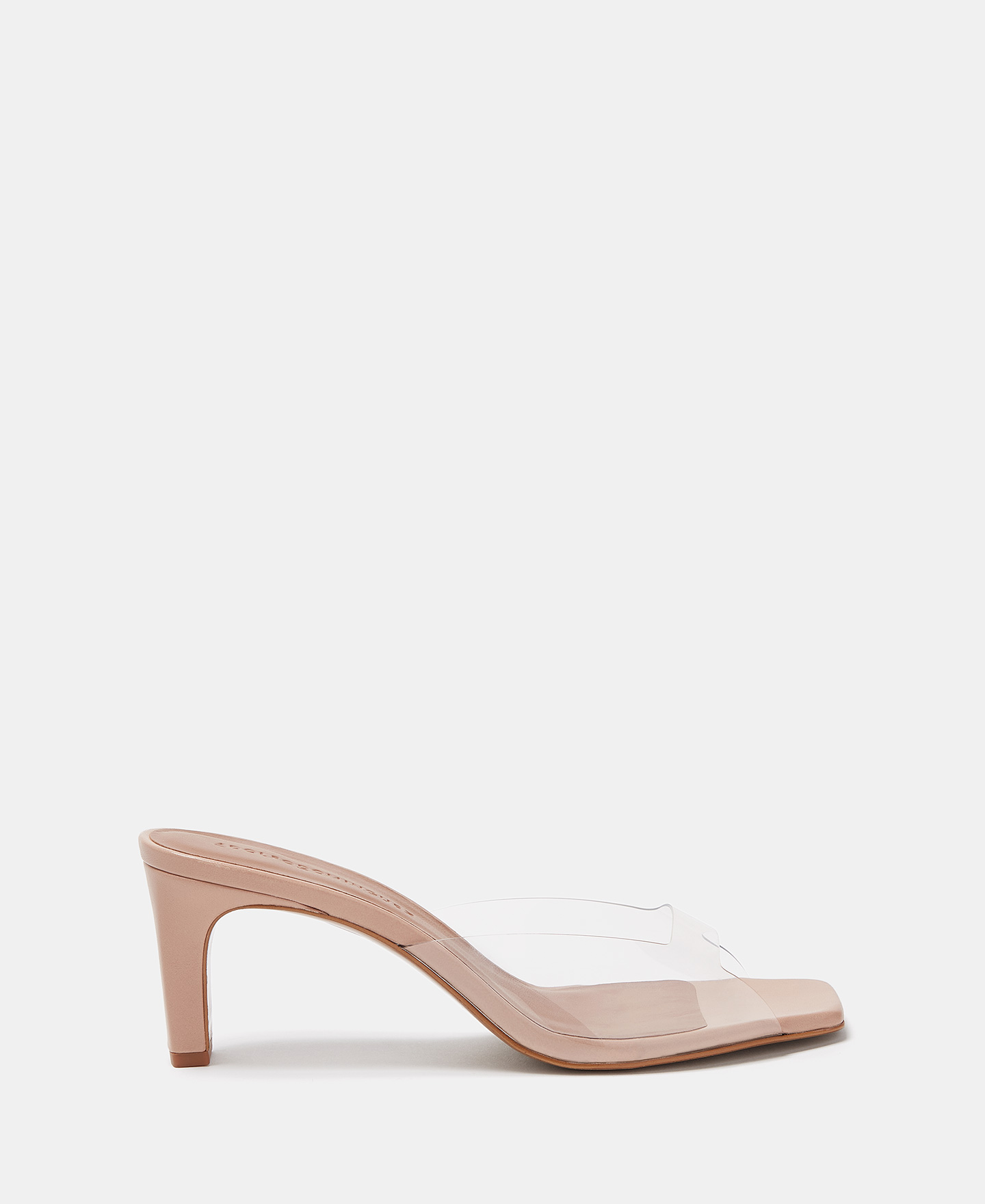 Heeled sandals with squared vamp image number 0