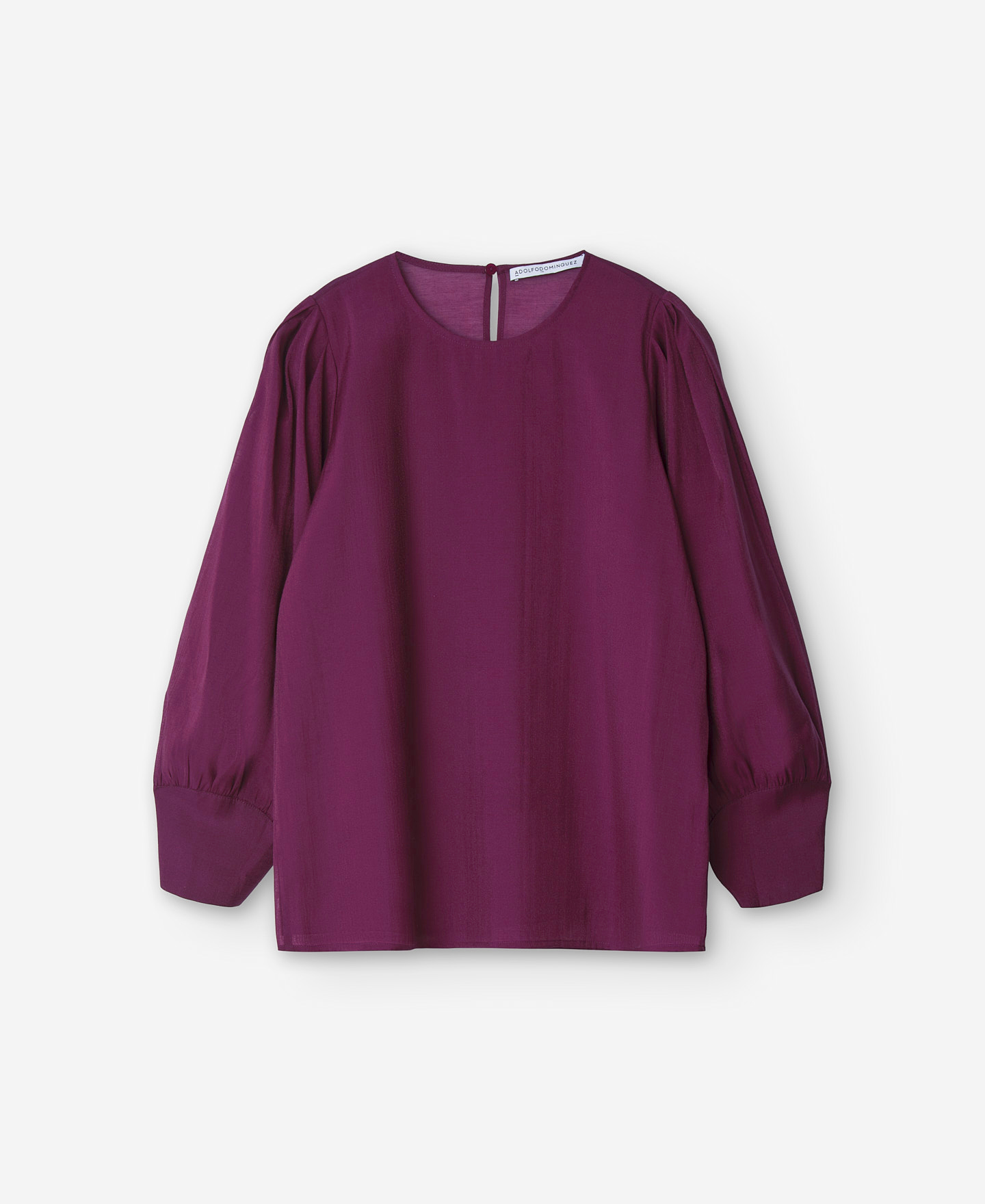 Purple puffed blouse image number 4