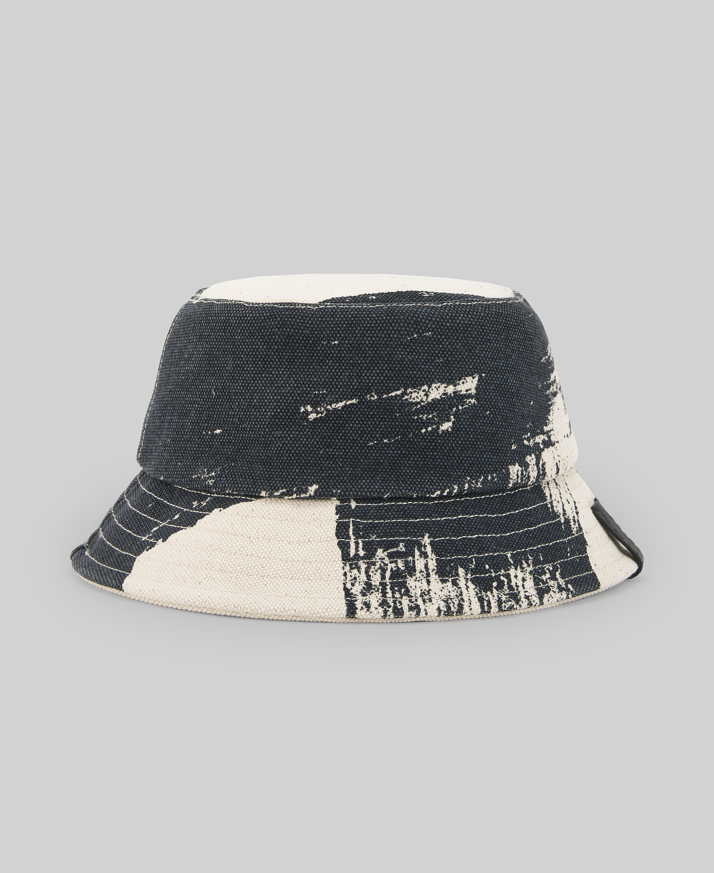 Printed canvas hat woman image number 0