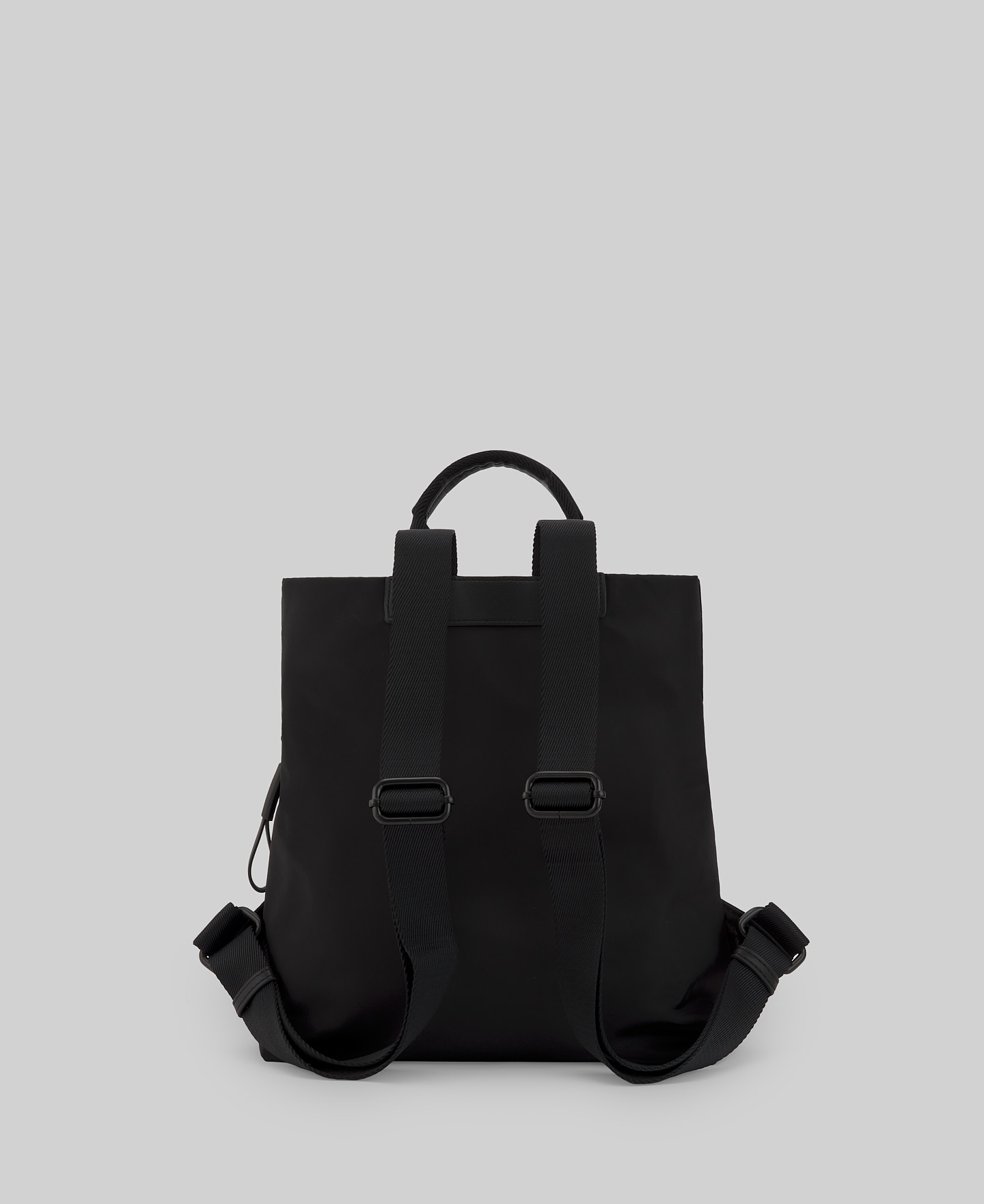 Black medium backpack woman image number 1