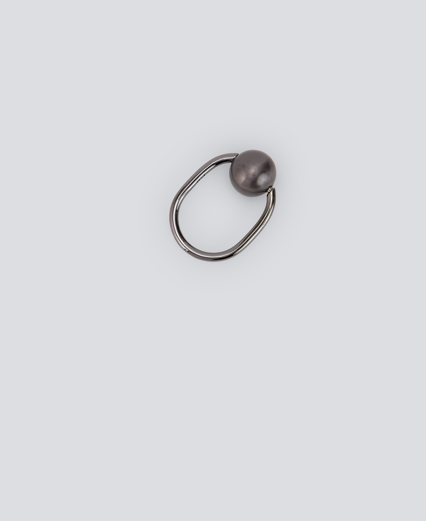 Bague métallique avec sphère mobile pour femme image number 2