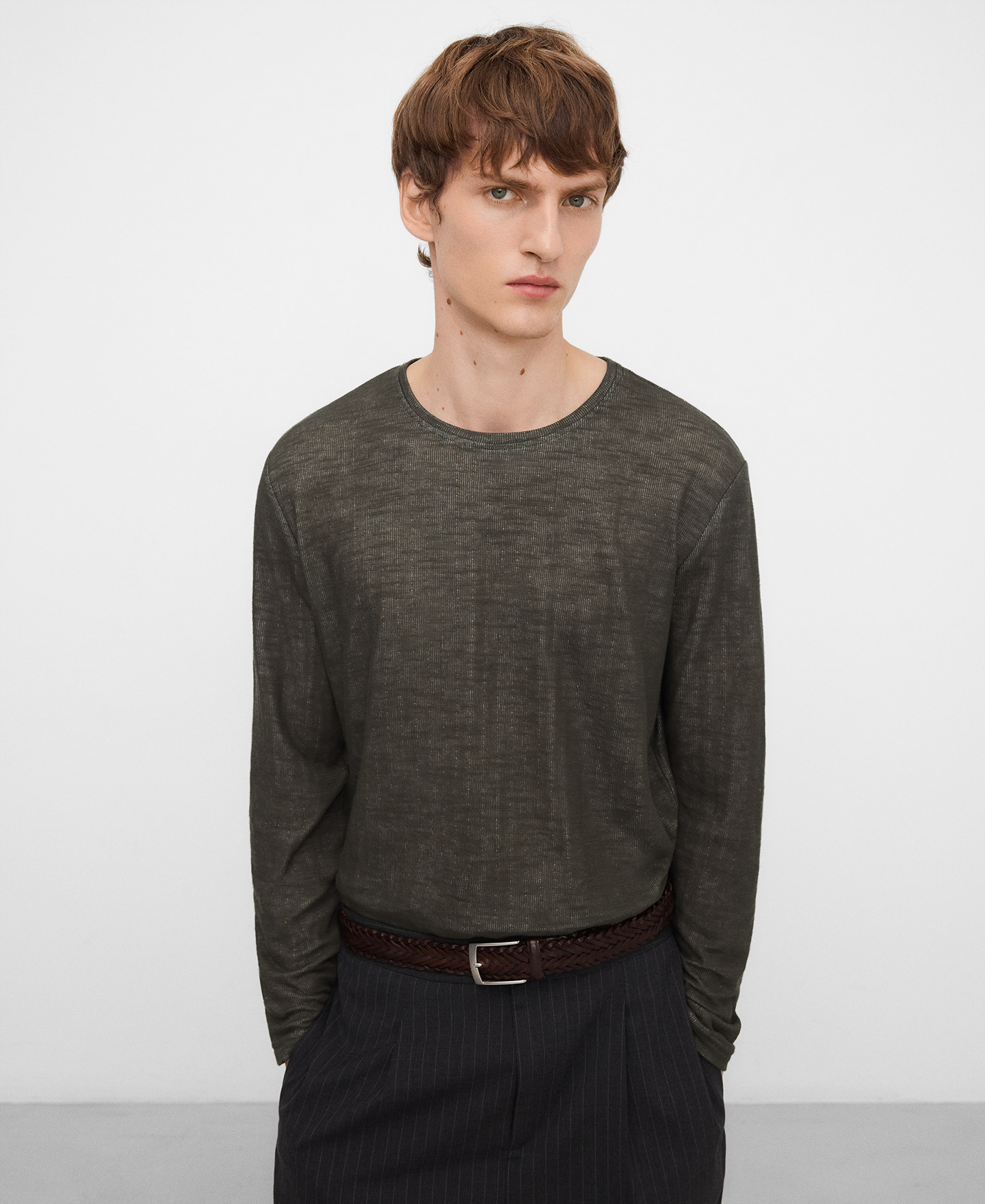 Long sleeve double-layered T-shirt image number 0