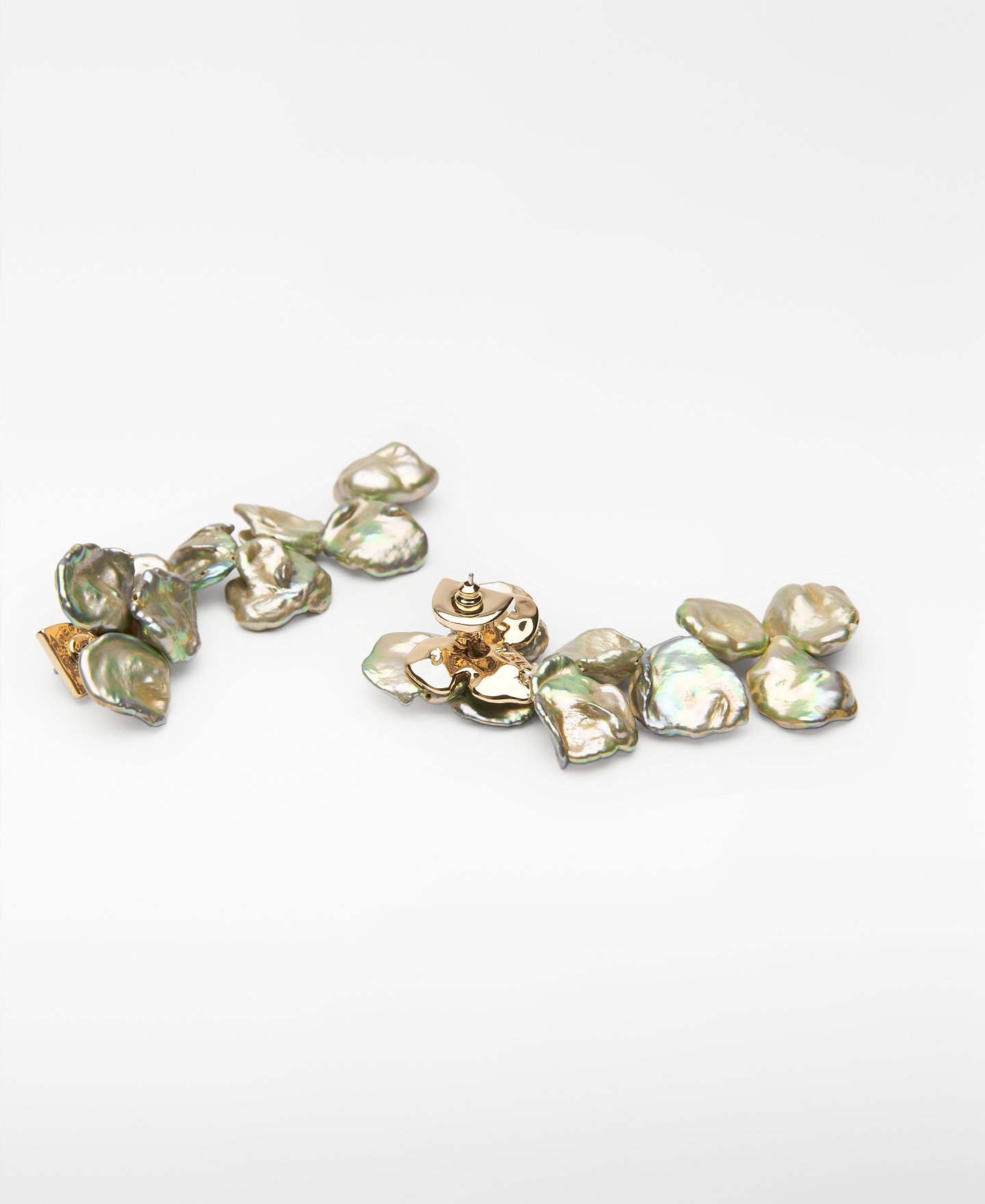 Pendientes perlas irregulares mujer image number 1