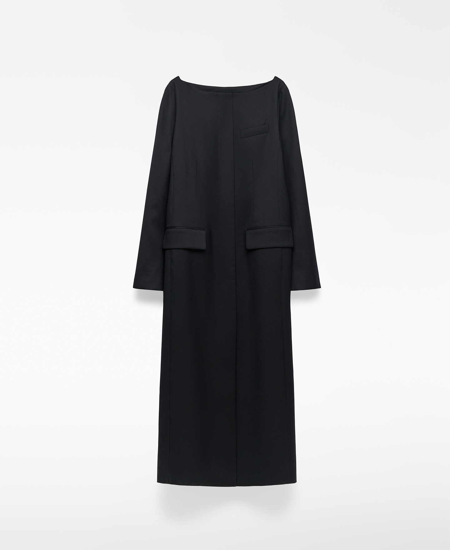 Vestido sastre escote barco image number 4