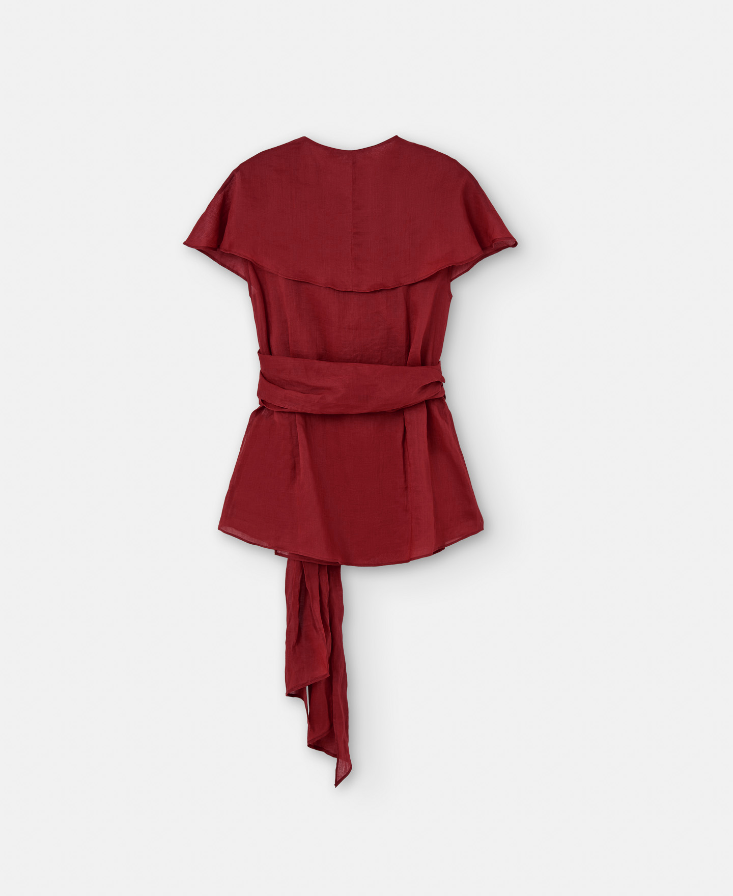 Cropped shawl top with shawl collar image number 5