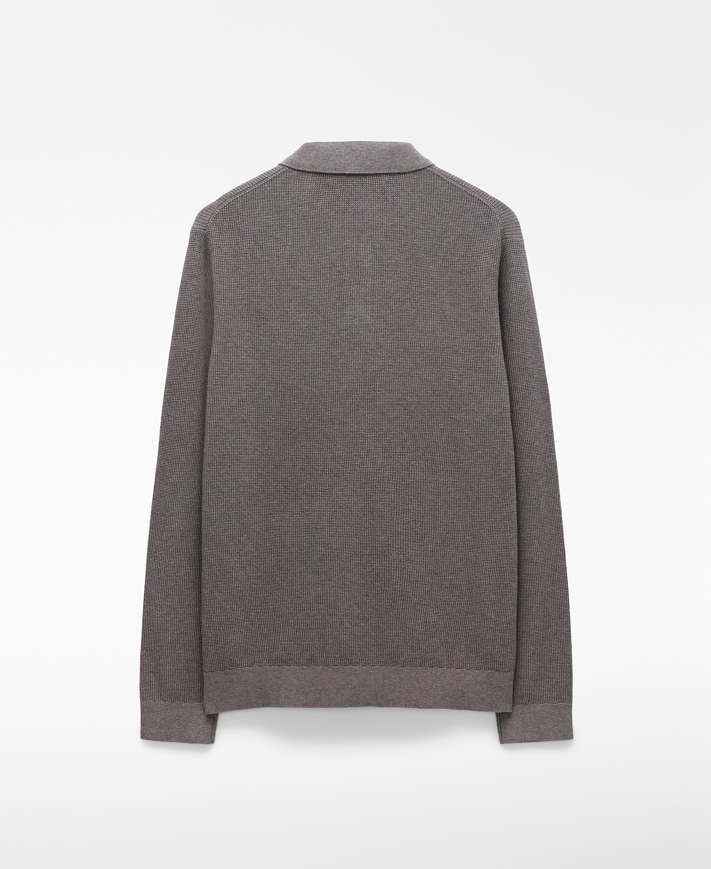 Polo manga larga punto estructura image number 5