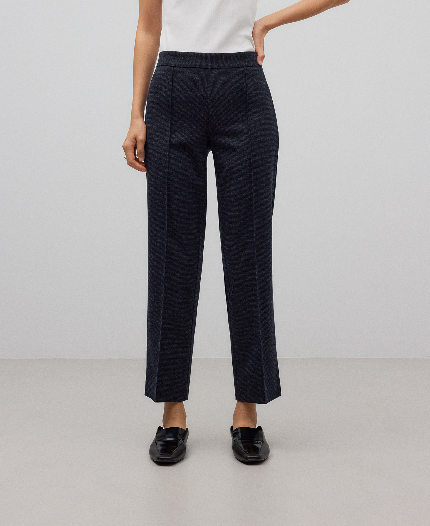 Ankle-lenght flare trousers woman image number 0