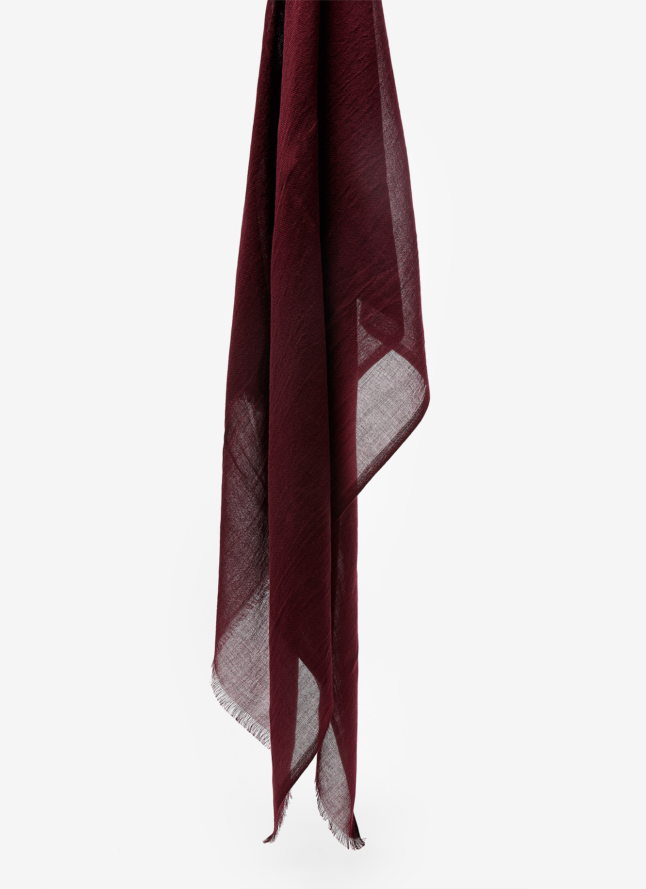 Plain colour cotton foulard image number 1
