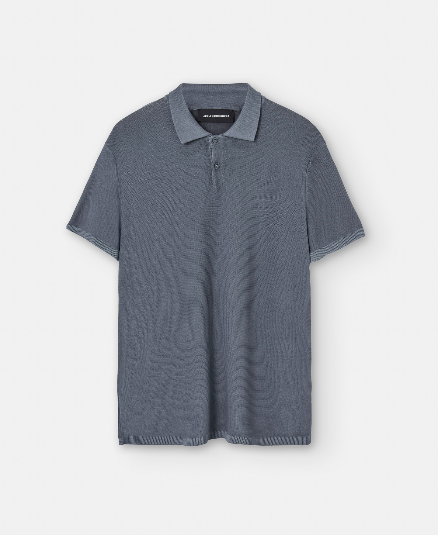 Cotton and viscose two button polo shirt image number 4