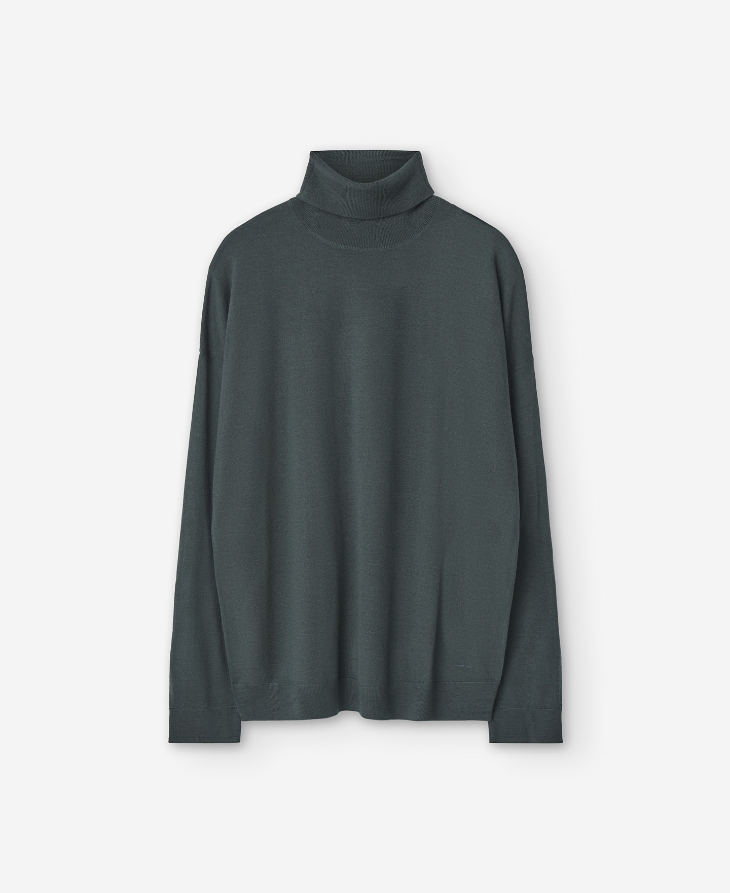 Green merino wool sweater for women image number 4