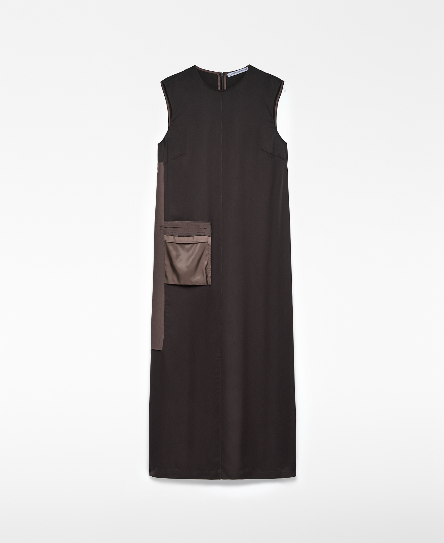 Vestido midi piezas superpuestas mujer image number 4