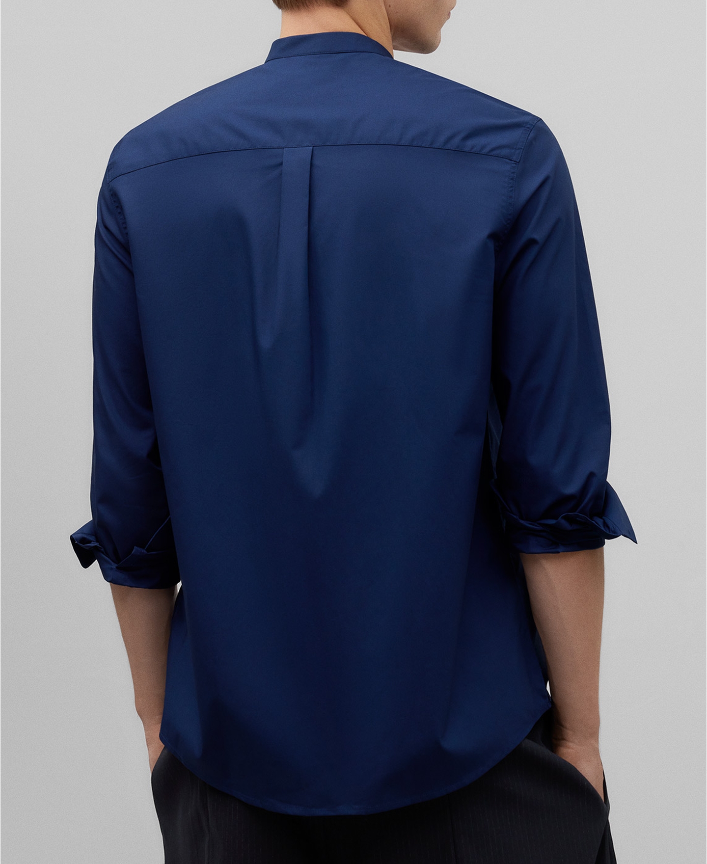 Camisa cuello mao popel&iacute;n hombre image number 2