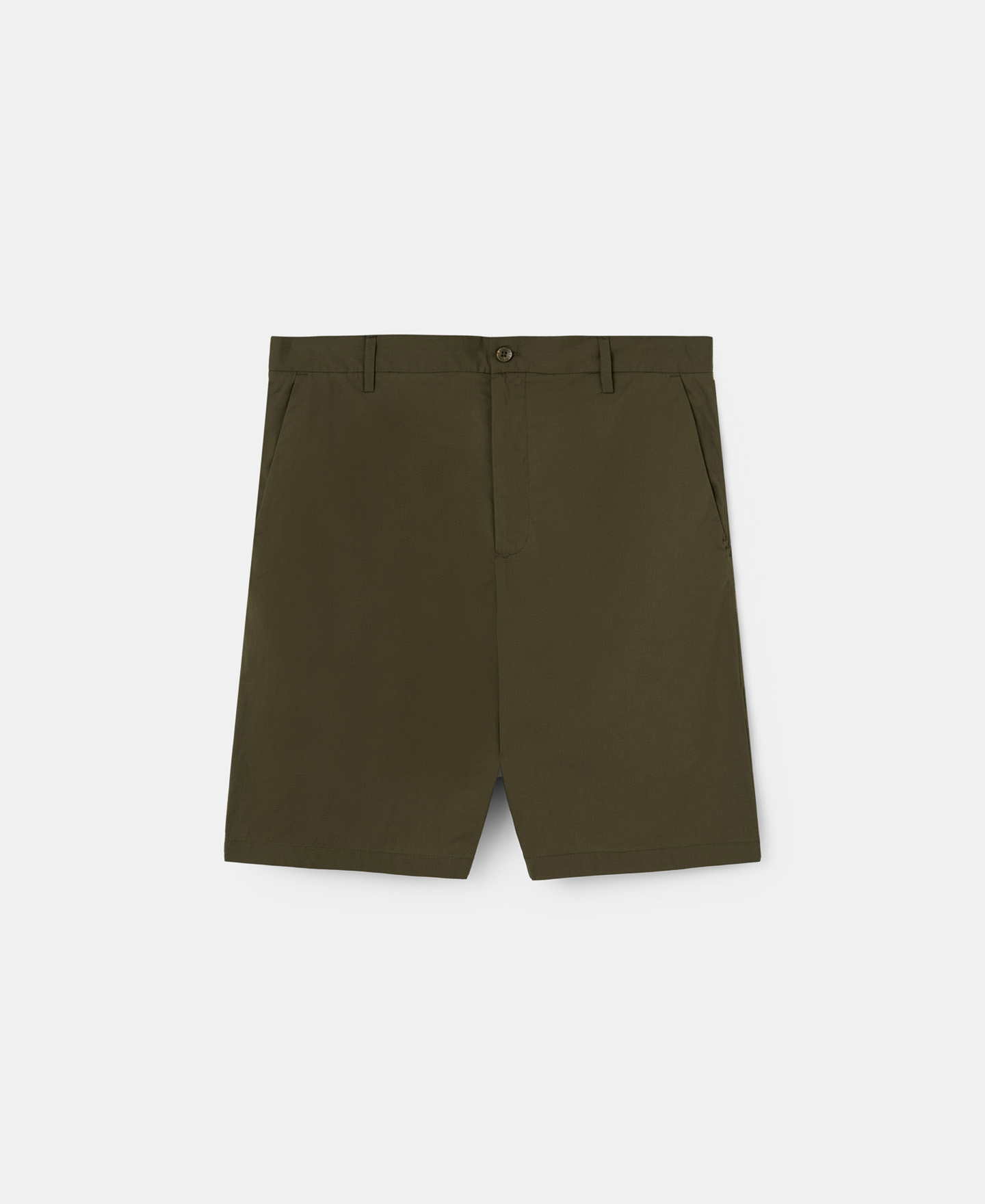 Grey bermuda shorts in cotton image number 4