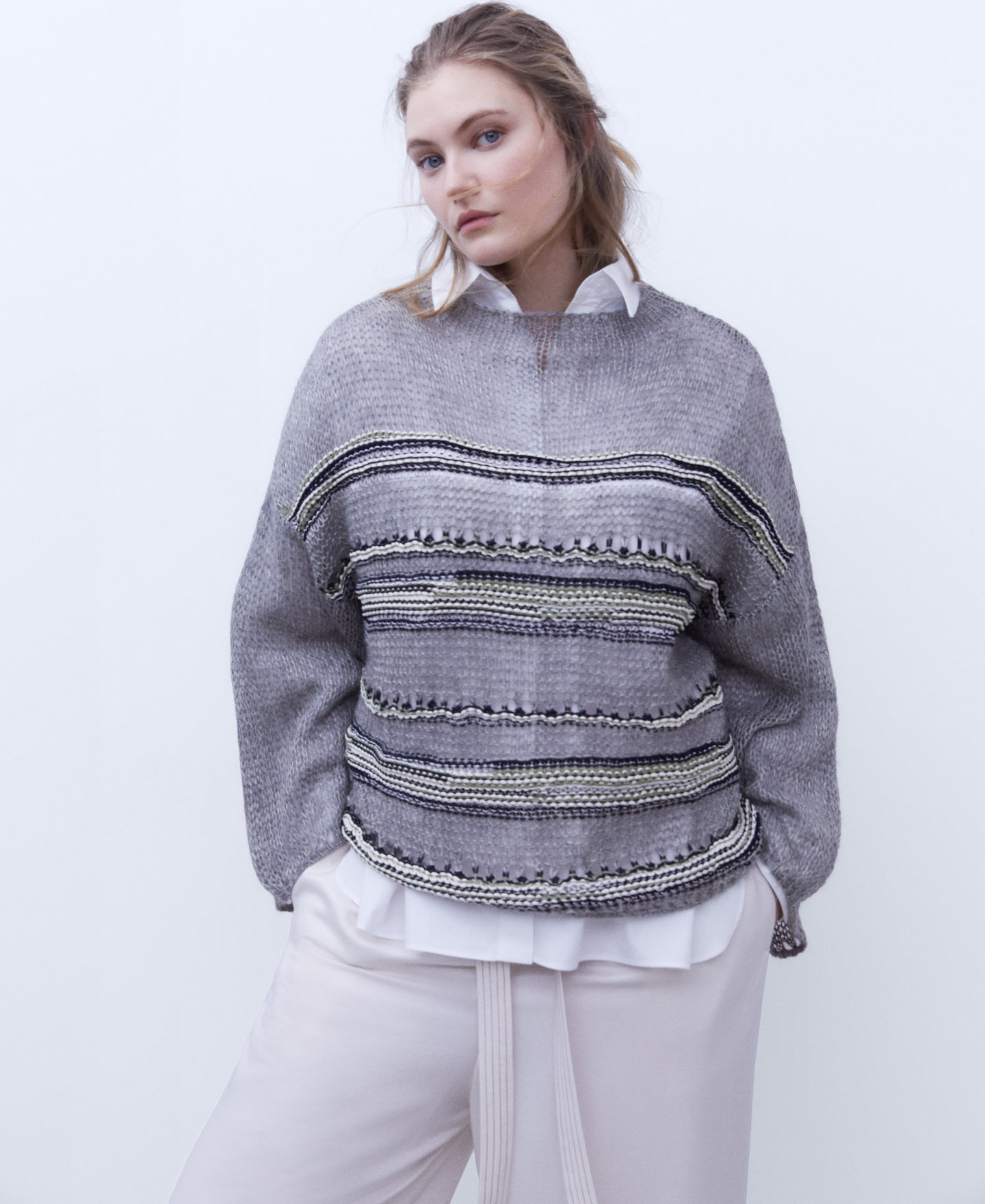 Oversize jacquard sweater image number 0
