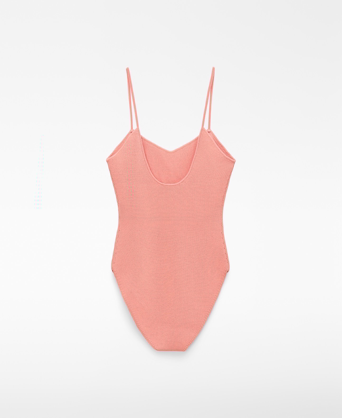 Knit tank bodysuit image number 7